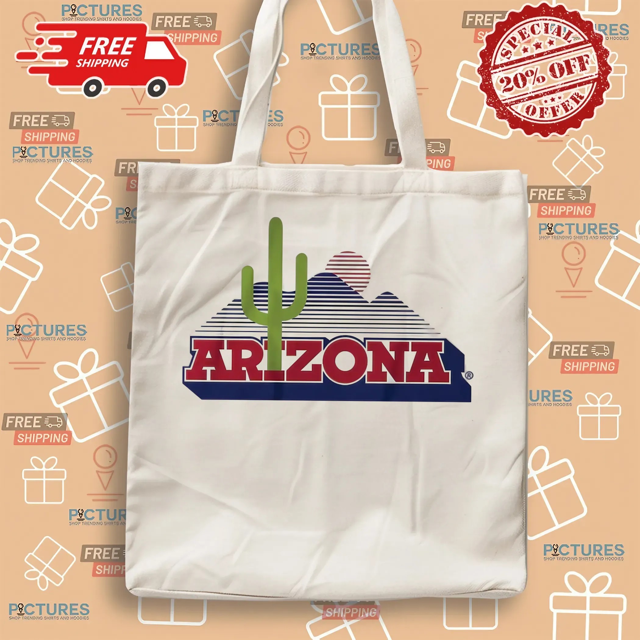 Arizona Wildcats Vintage Cactus Logo T Shirt