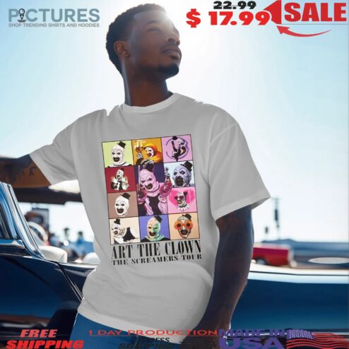 Art The Clown The Creamders Tour Halloween Parody T Shirt