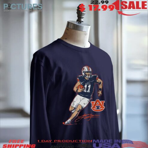 Auburn Tigers Football Jackson Arnold Superstar Pose Signature T Shirt
