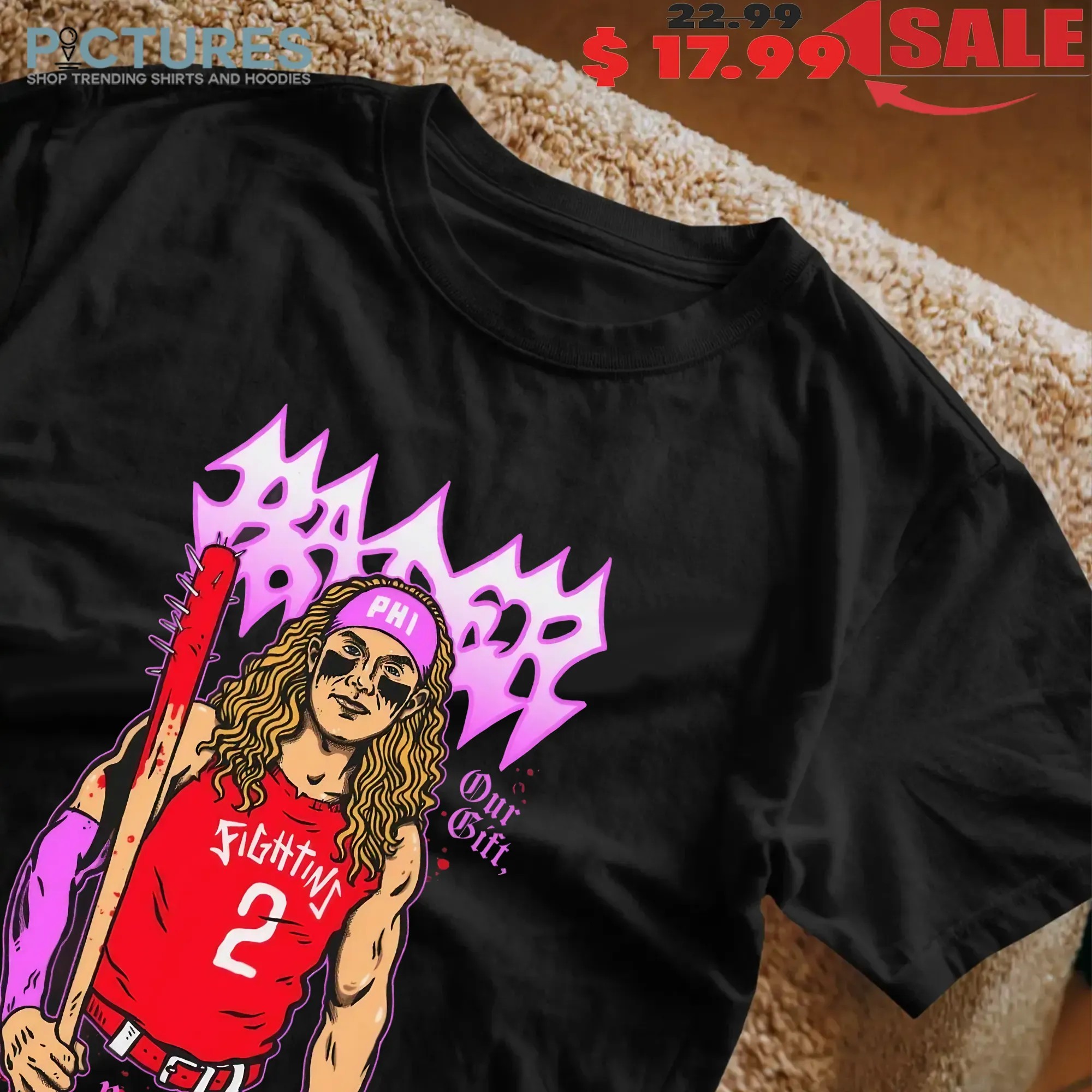 Bader Phillies Red October Philly Our Gift Pour Curse T Shirt