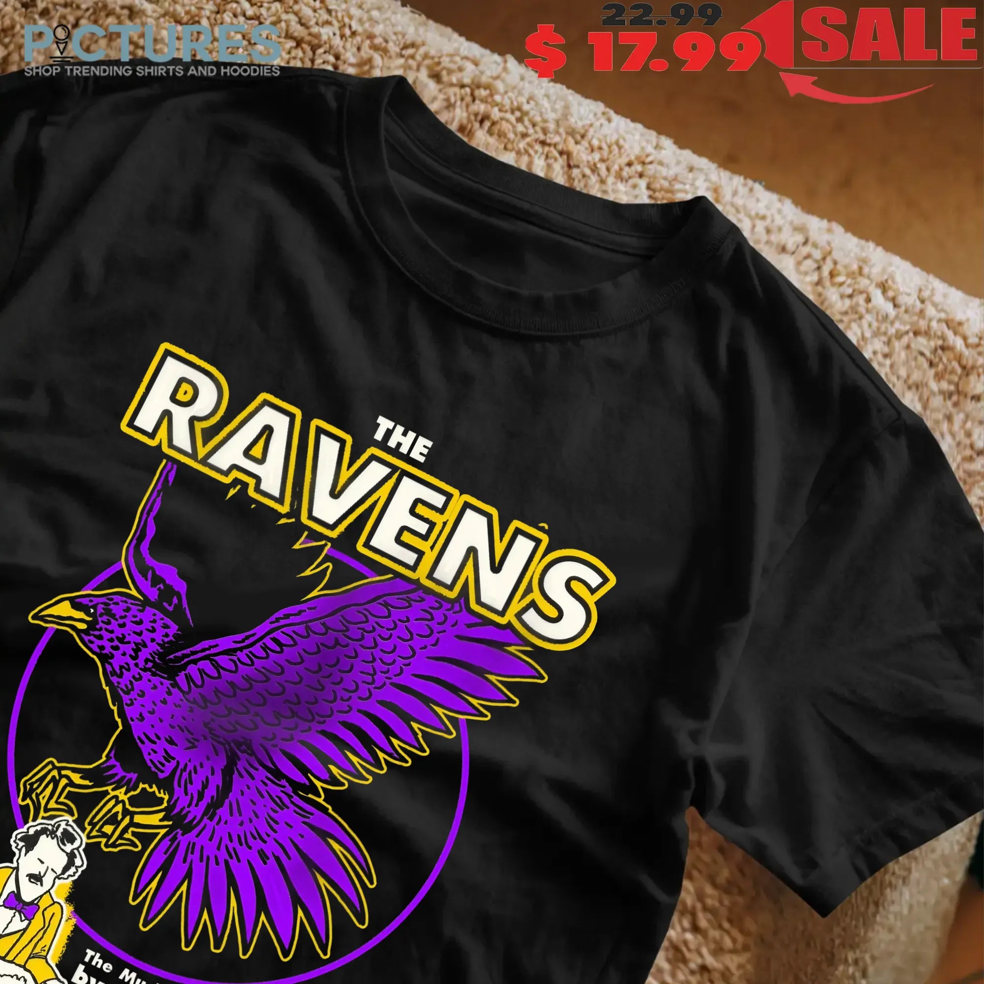 Baltimore Ravens Parody The Much Anticipated Sequel by Edgar Allen Poe Football Fan T Shirt Baltimore Ravens Parody The Much Anticipated Sequel by Edgar Allen Poe Football Fan T Shirt