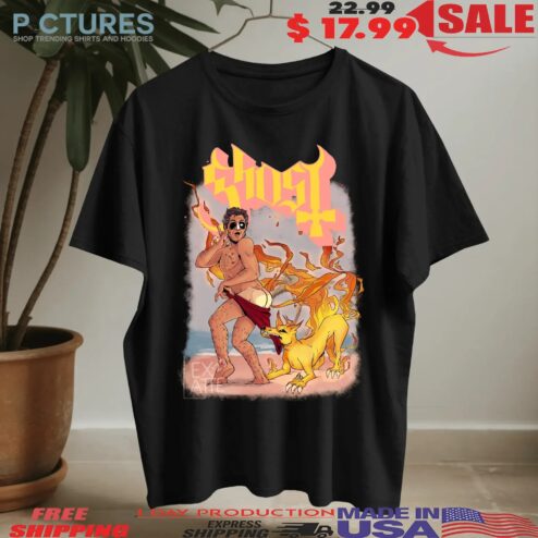 Band Ghost Papa Emeritus Iv Pants Pulled Down Hellhound Meme T Shirt
