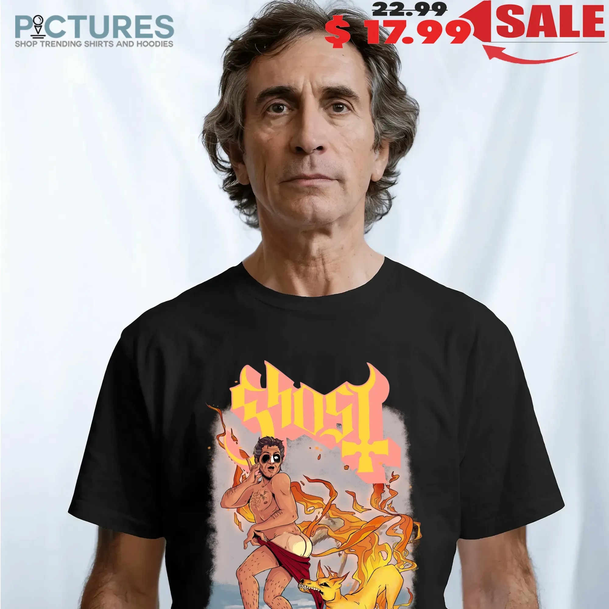 Band Ghost Papa Emeritus Iv Pants Pulled Down Hellhound Meme T Shirt