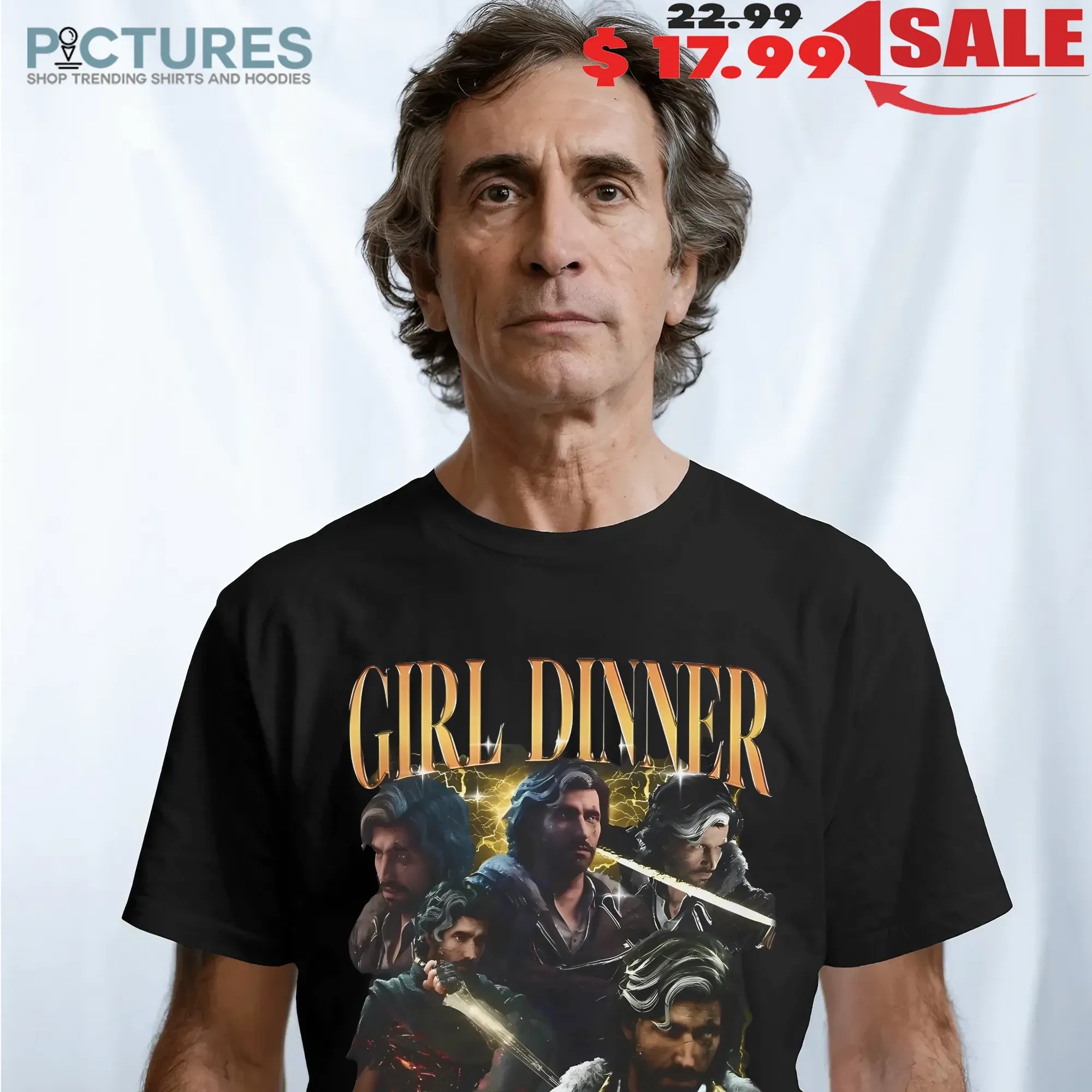 Ben Starr Wearing Verso Girl Dinner Vintage Bootleg T Shirt