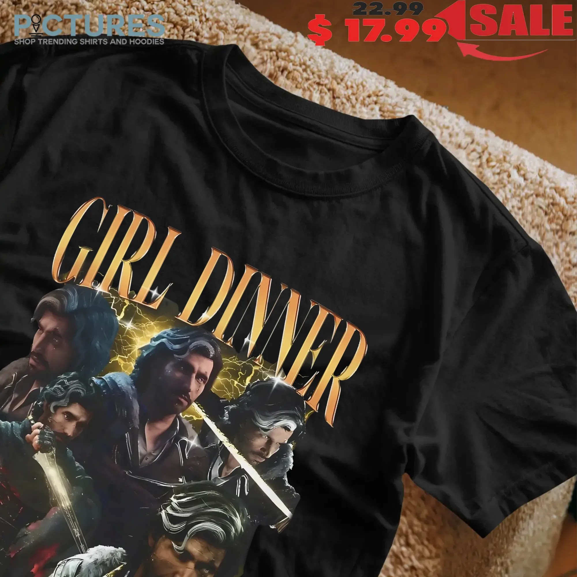 Ben Starr Wearing Verso Girl Dinner Vintage Bootleg T Shirt