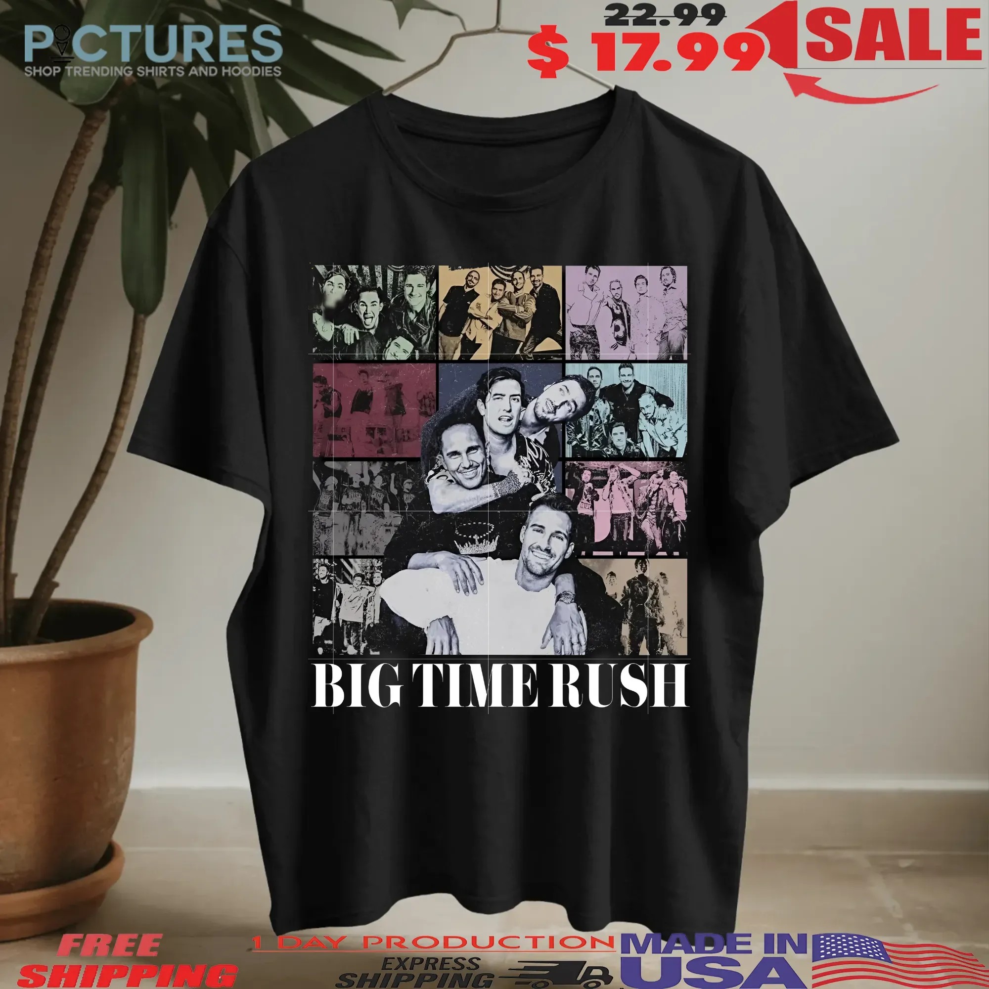Big Time Rush Boy Band The Eras Tour Parody T Shirt
