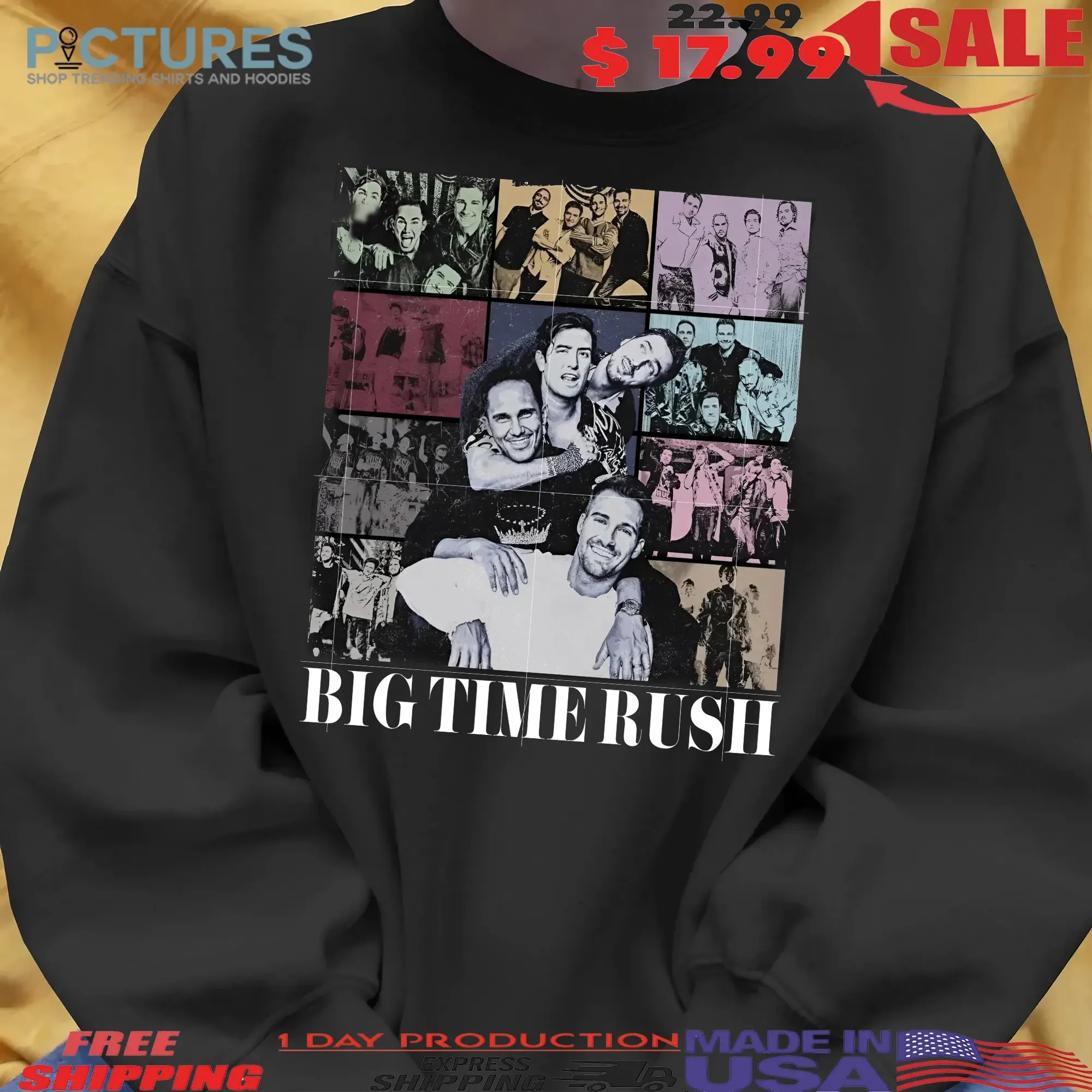 Big Time Rush Boy Band The Eras Tour Parody T Shirt