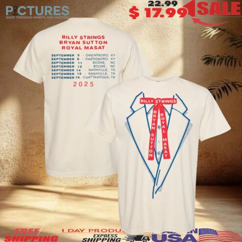 Billy Strings Bryan Sutton Royal Masat Suit With Dates Champagne Rodman 2025 T Shirt