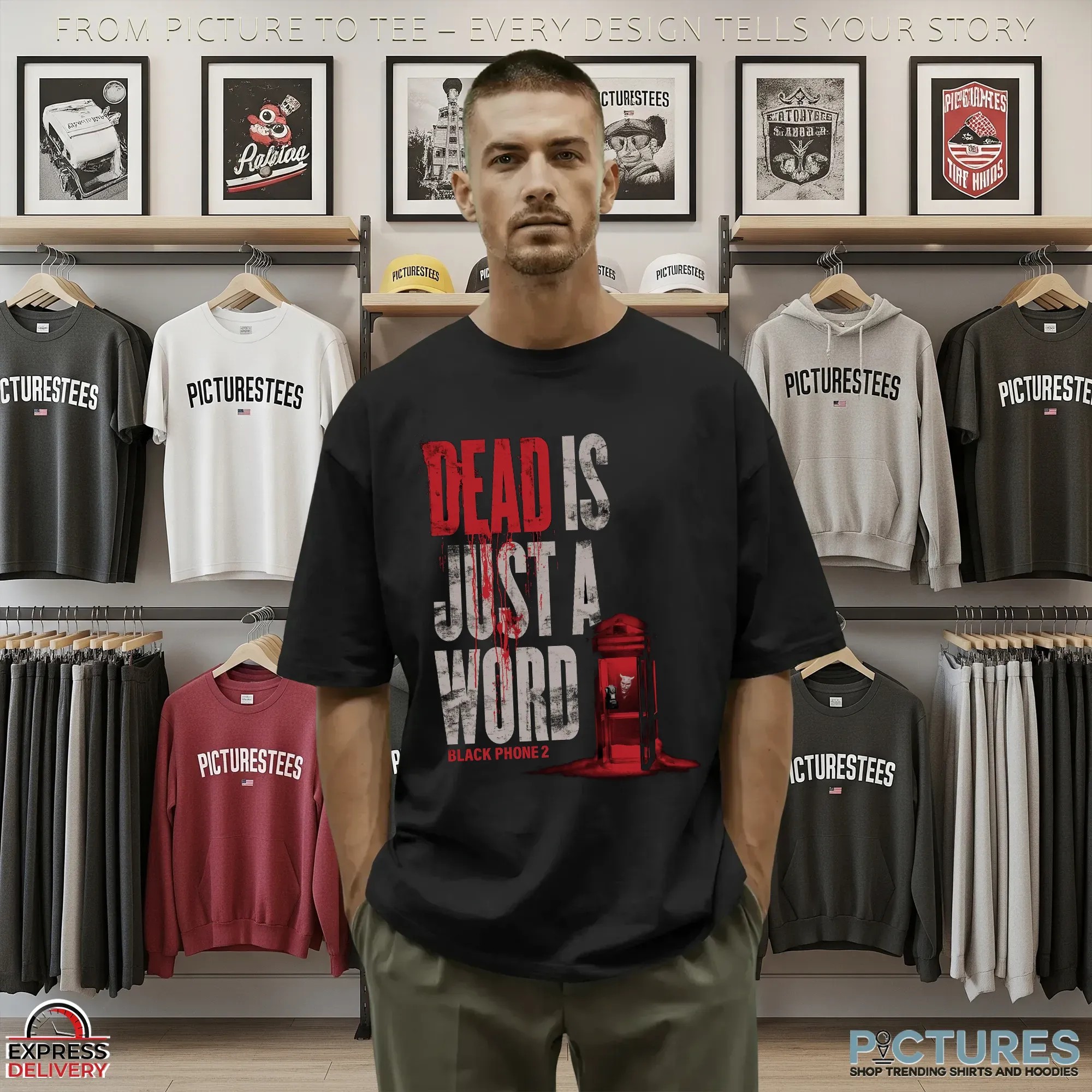Black Phone 2 Dead Is Just A Word Horror Halloween T Shirt