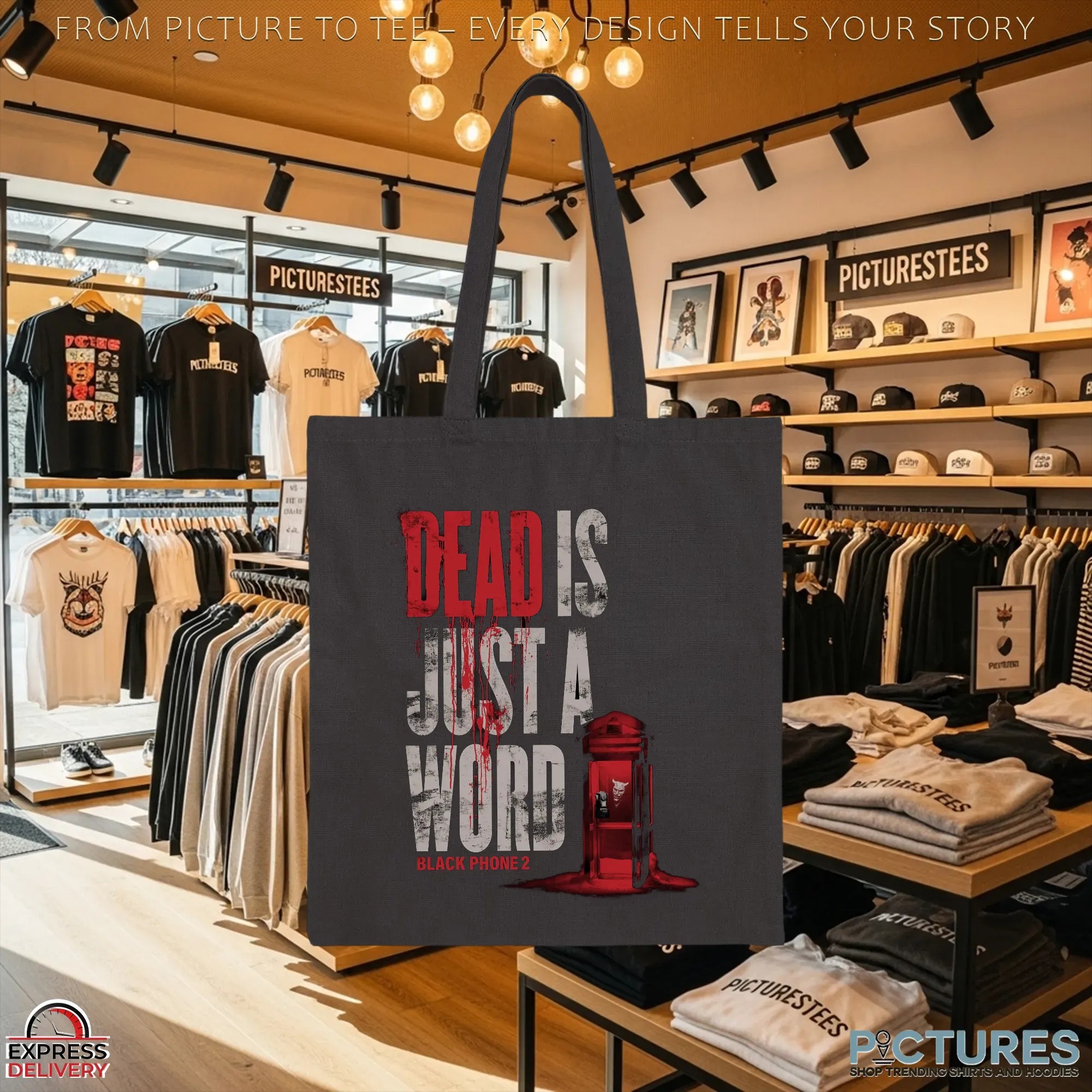 Black Phone 2 Dead Is Just A Word Horror Halloween T Shirt