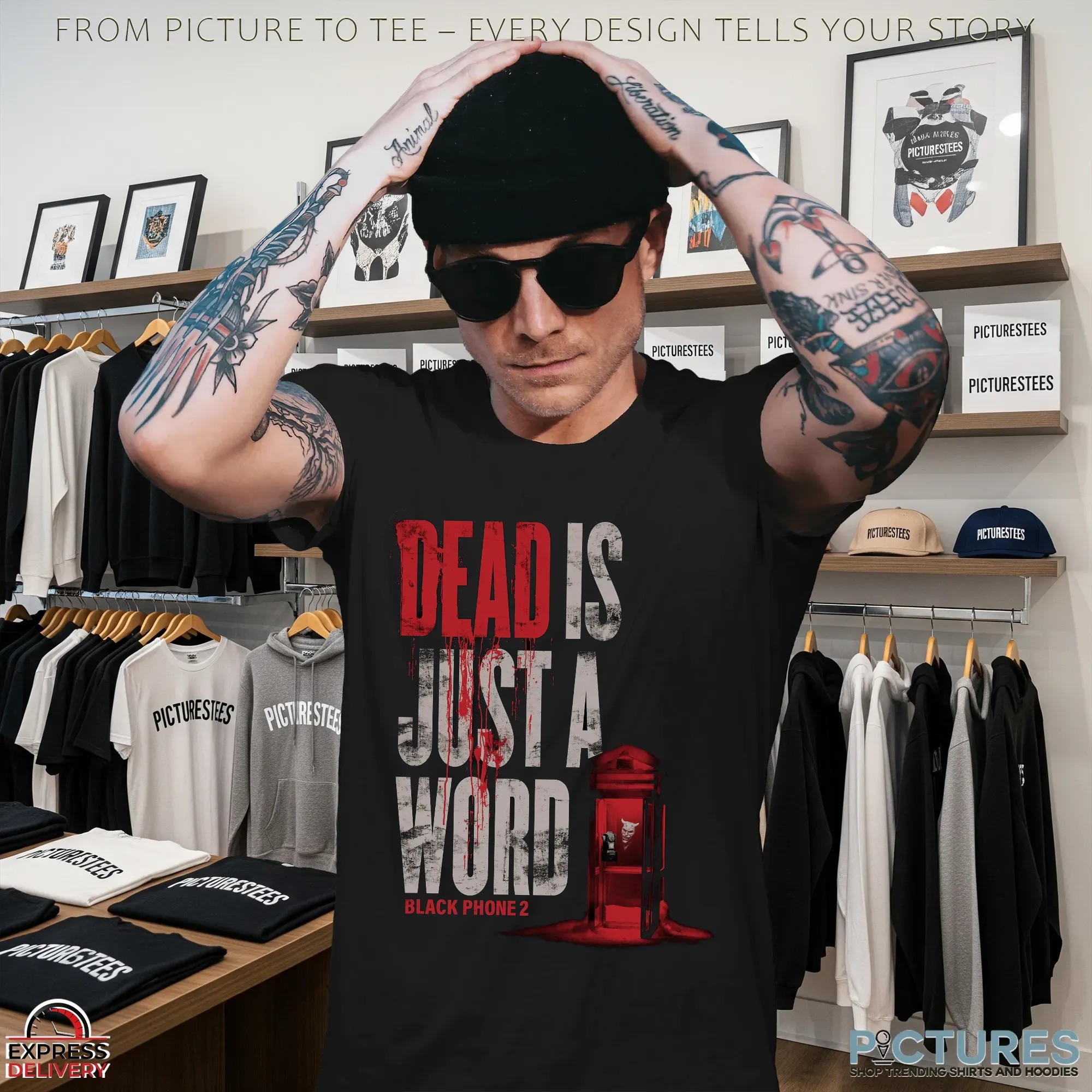 Black Phone 2 Dead Is Just A Word Horror Halloween T Shirt