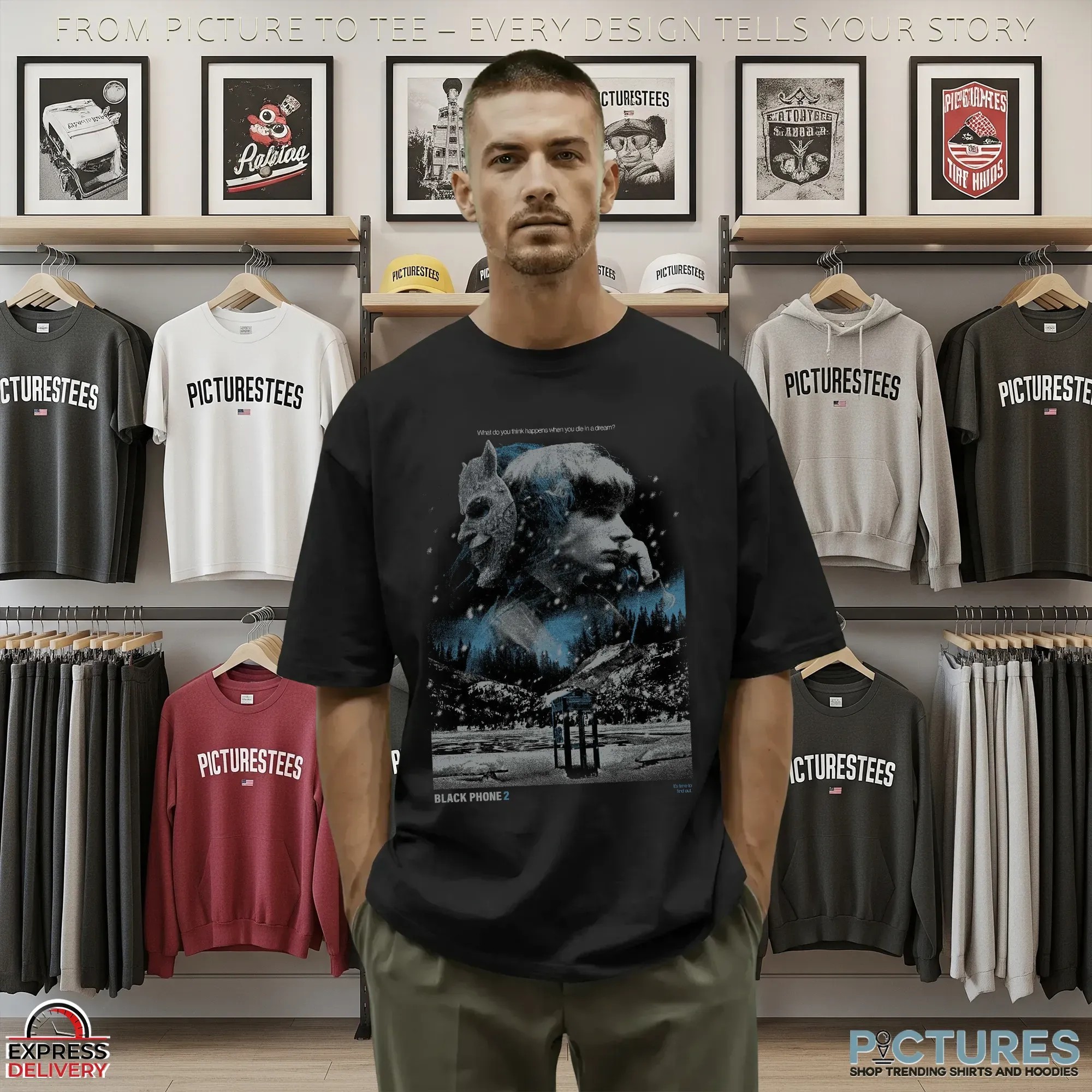 Black Phone 2 Don't Talk To Strangers What Do You Ting Happens When You Die In A Dream Horror Halloween T Shirt