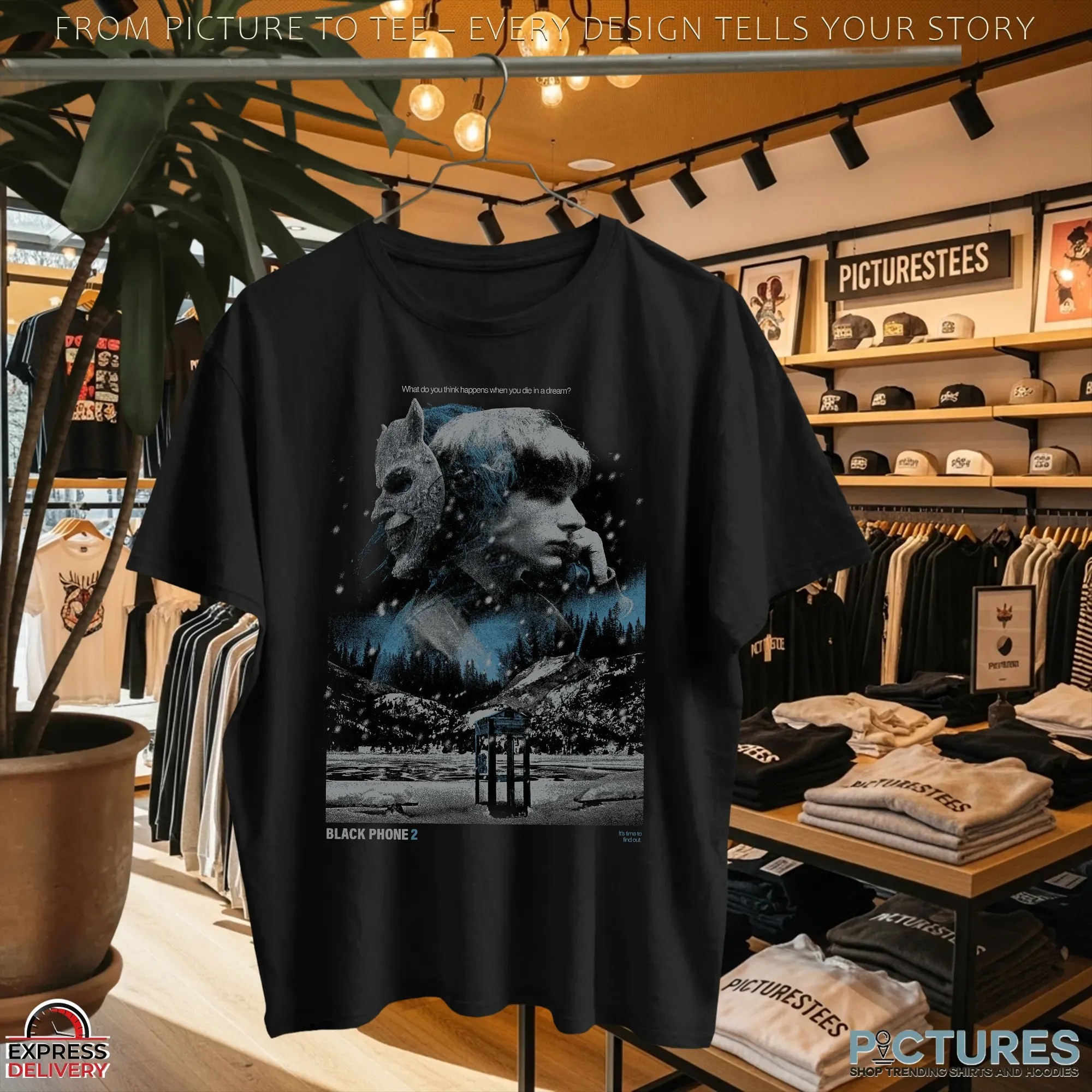 Black Phone 2 Don't Talk To Strangers What Do You Ting Happens When You Die In A Dream Horror Halloween T Shirt