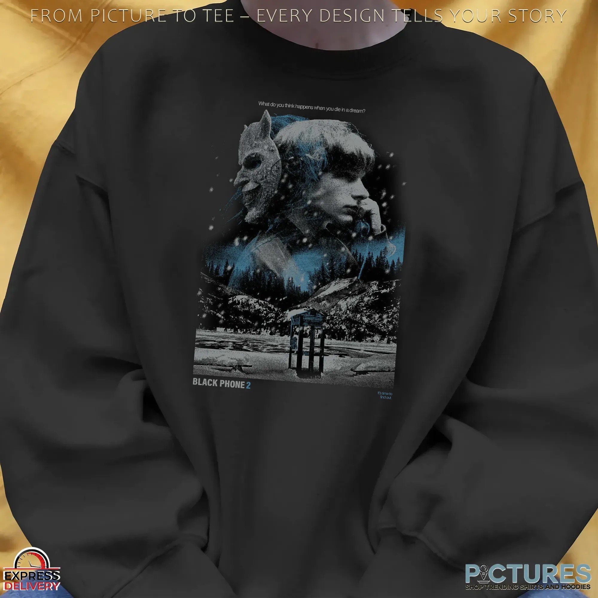 Black Phone 2 Don't Talk To Strangers What Do You Ting Happens When You Die In A Dream Horror Halloween T Shirt