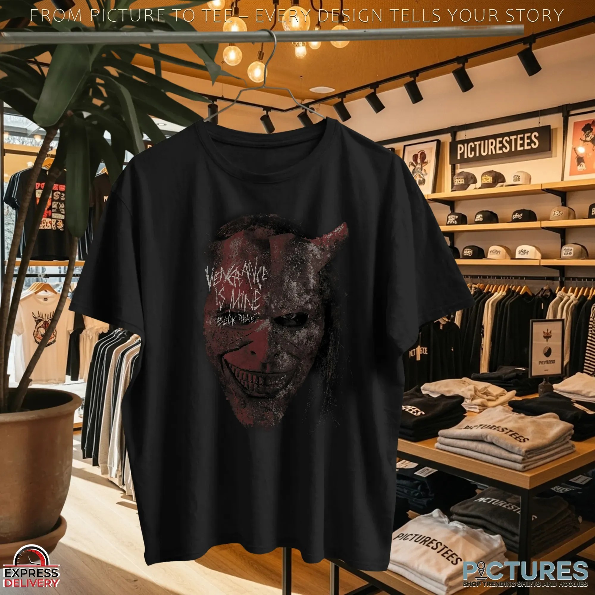 Black Phone 2 Vengeance Is Mine Mask Horror Halloween T Shirt