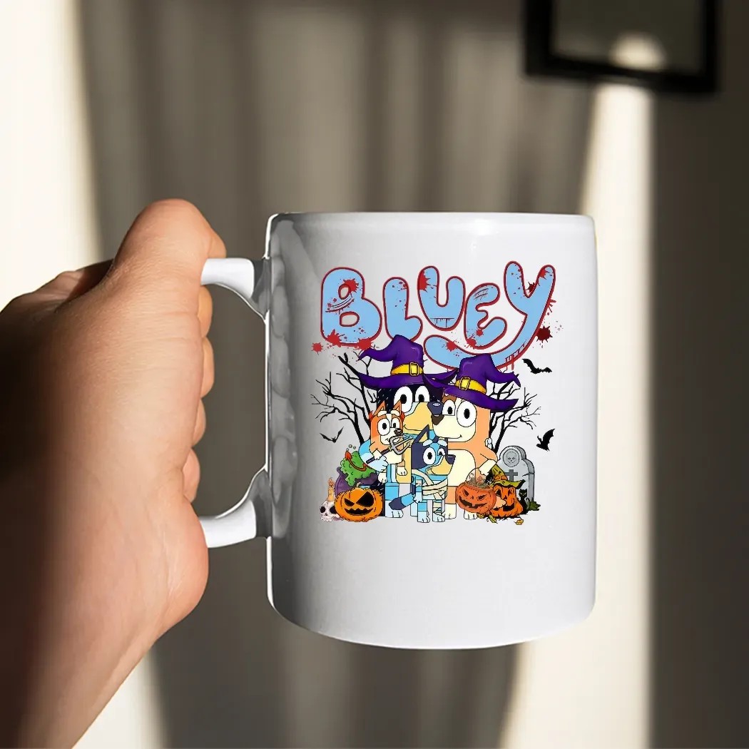 Bluey Horror Halloween Matching Family T Shirt Bluey Horror Halloween Matching Family T Shirt