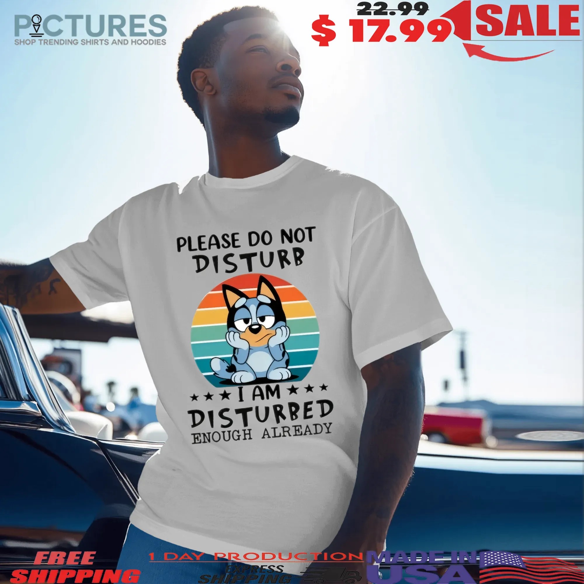 Bluey Please Do Not Disturb I'm Disturbed Enough Already T Shirt