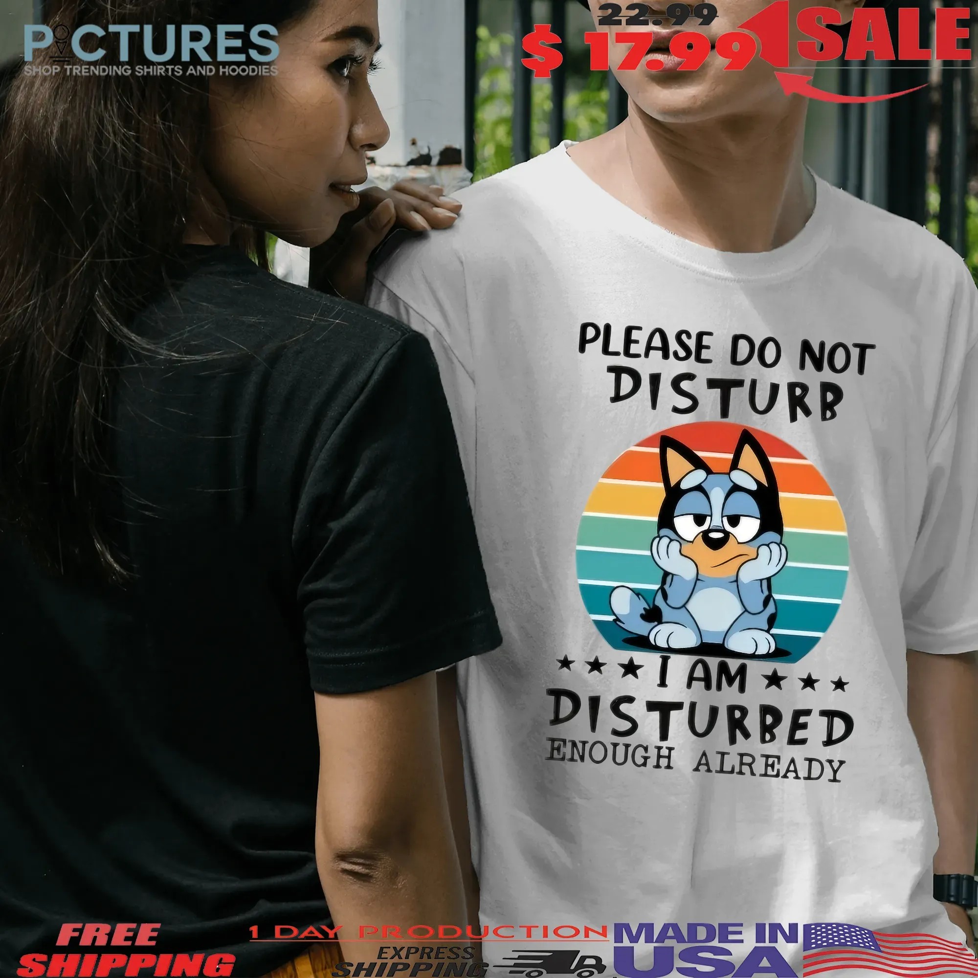 Bluey Please Do Not Disturb I'm Disturbed Enough Already T Shirt