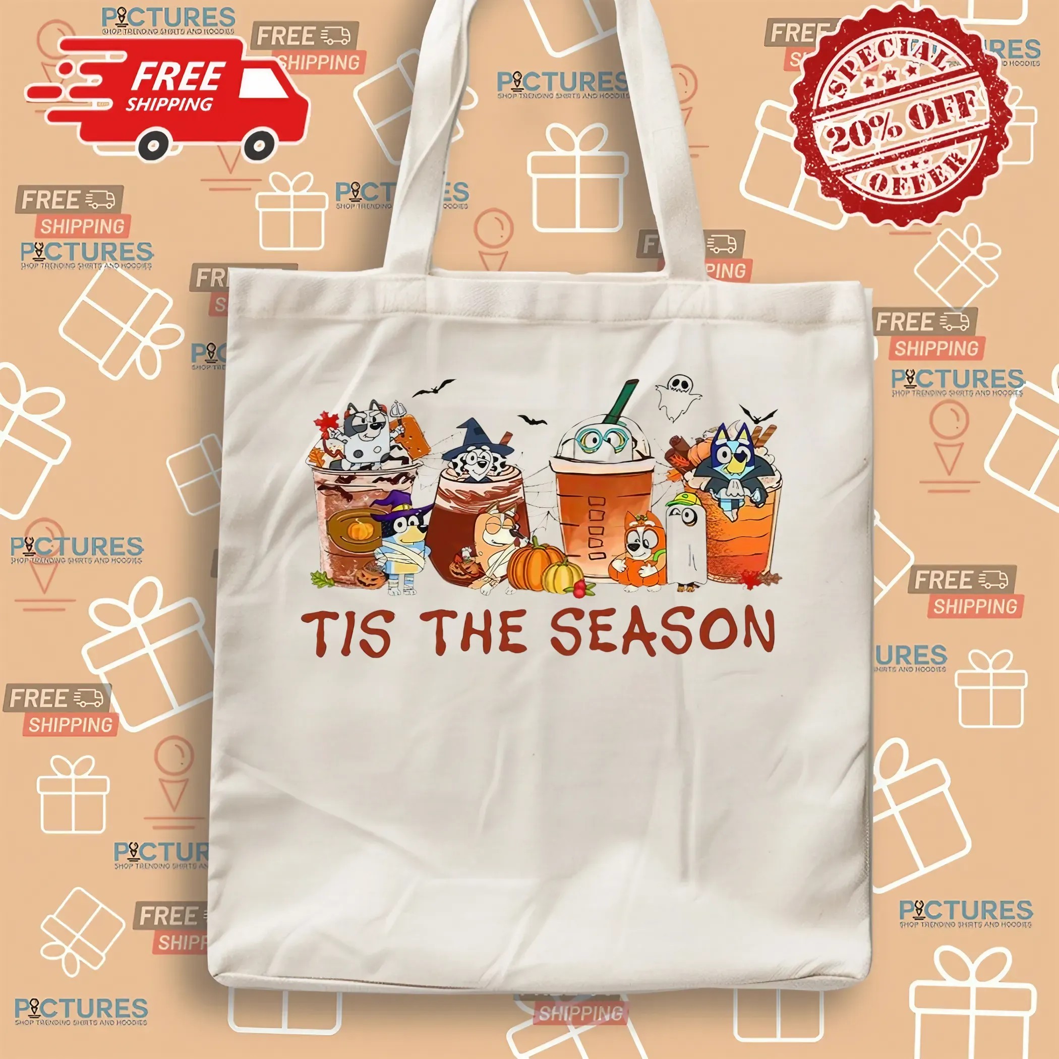 Bluey Tis the Season Trick or Treat Halloween T Shirt