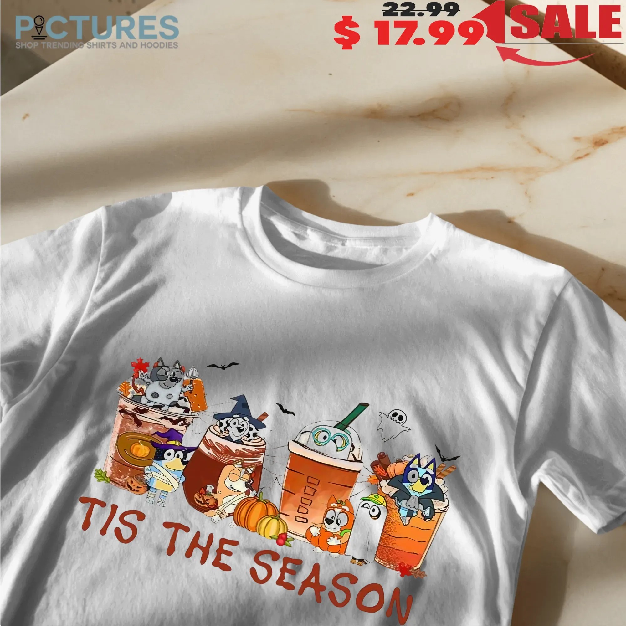 Bluey Tis the Season Trick or Treat Halloween T Shirt