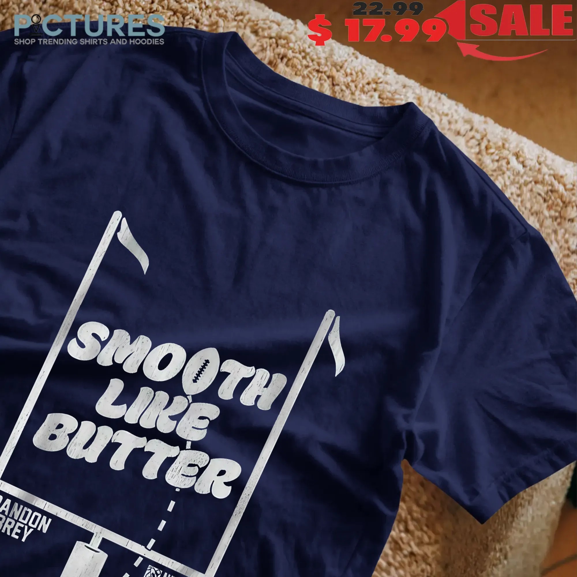Brandon Aubrey Dallas Cowboys Football Smooth Like Butter T Shirt