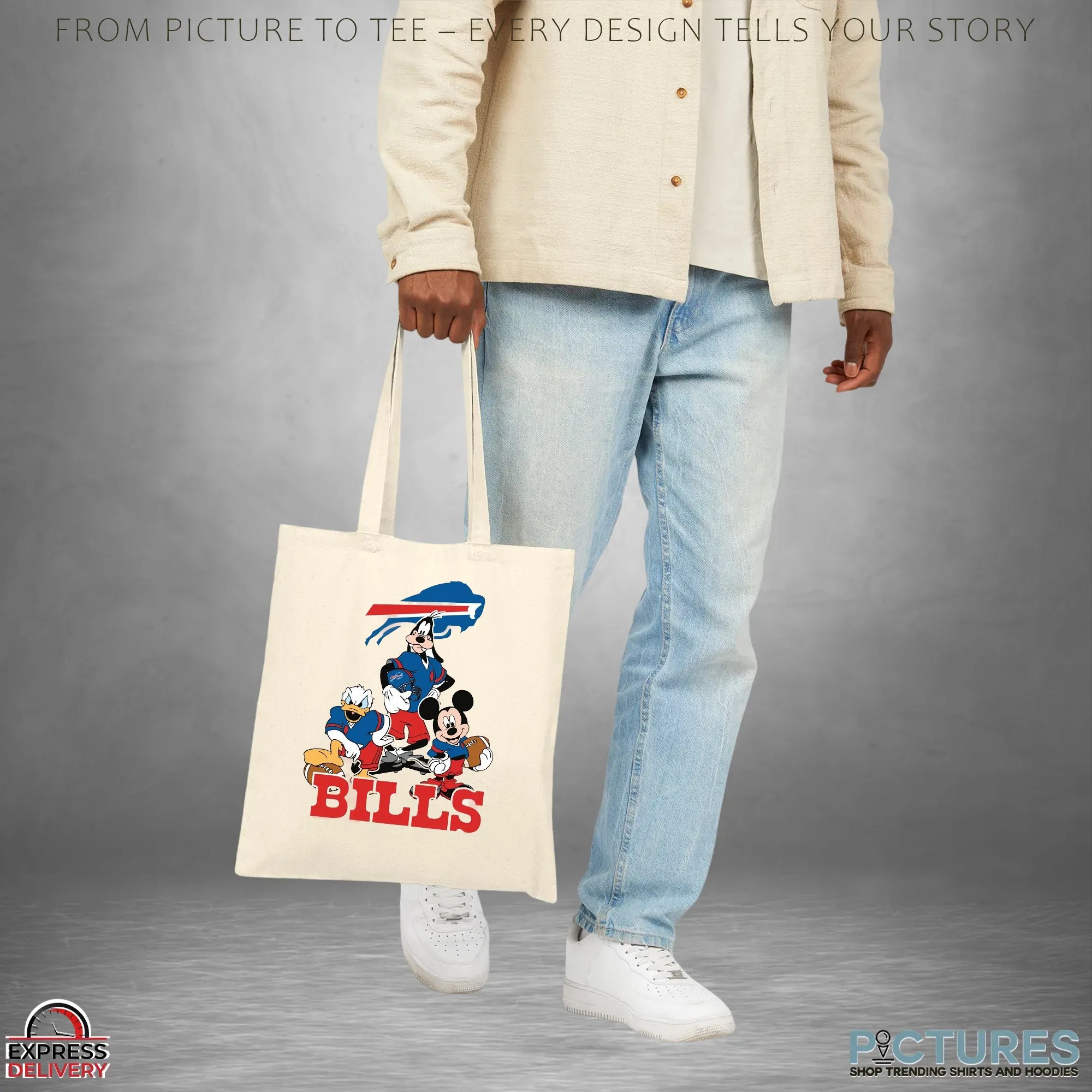 Buffalo Bills Disney Mickey Mouse Donald Duck Goofy NFL Football Fan Graphic T Shirt Buffalo Bills Disney Mickey Mouse Donald Duck Goofy NFL Football Fan Graphic T Shirt