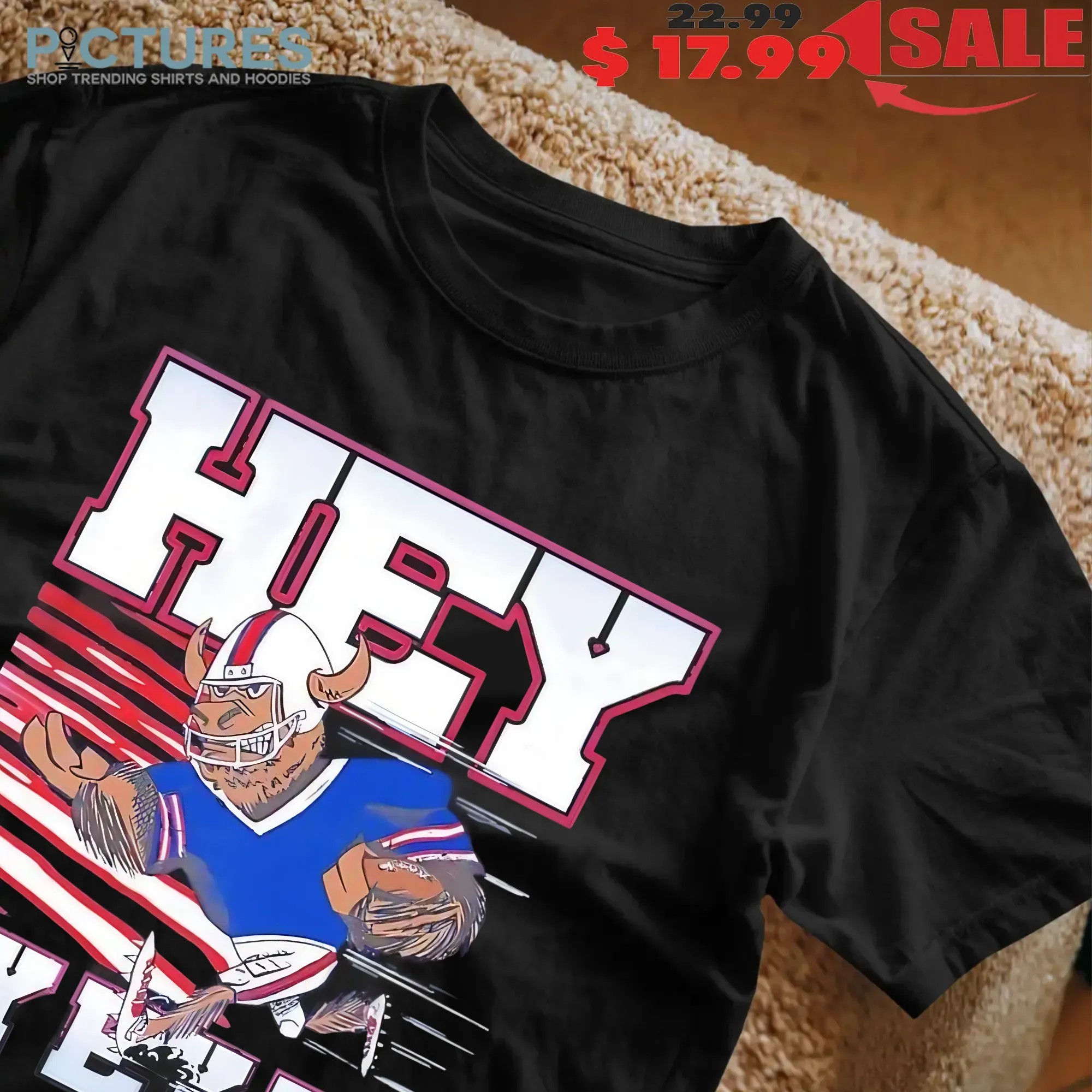 Buffalo Bills Hey Ey Ey Ey Mascot Pose Graphic T Shirt