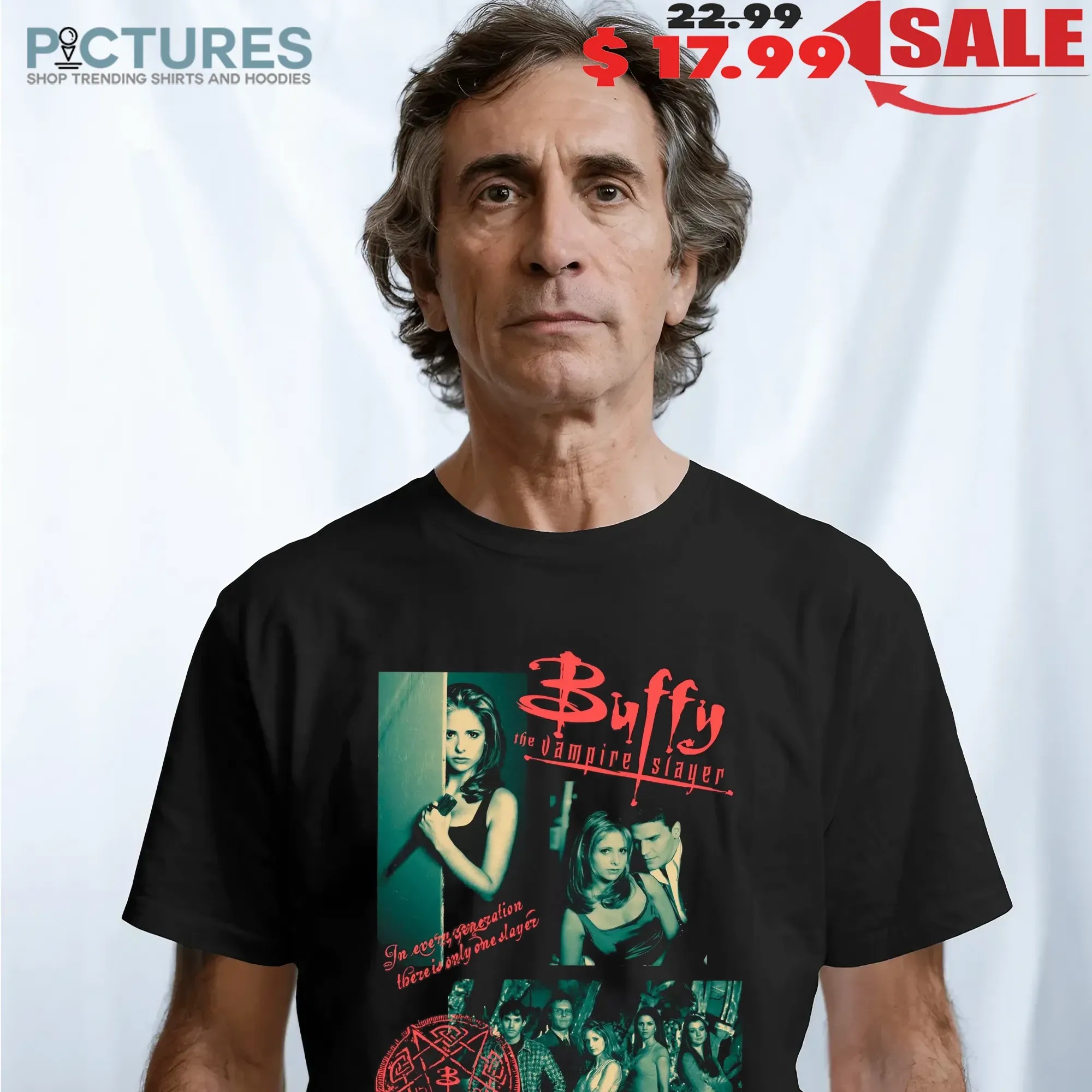 Buffy The Vampire Slayer Collage There Is Only One Slayer Horror Halloween T Shirt