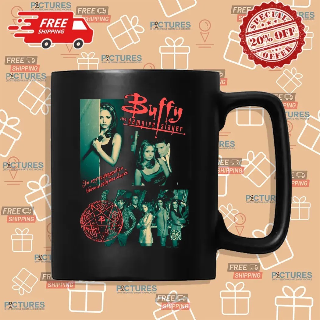 Buffy The Vampire Slayer Collage There Is Only One Slayer Horror Halloween T Shirt