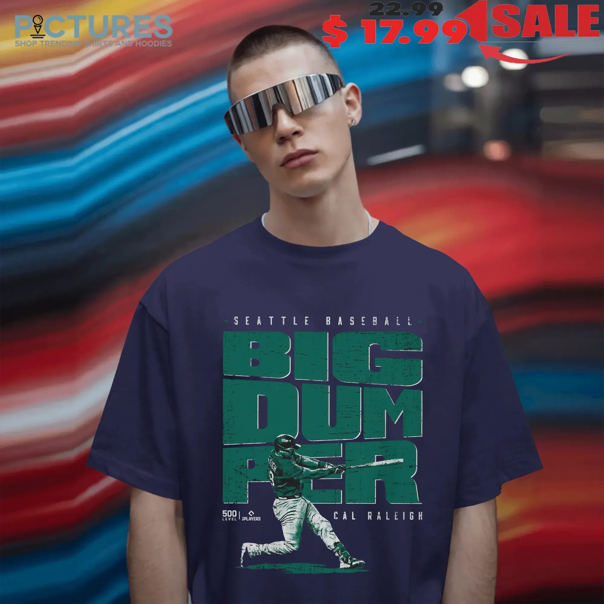 Cal Raleigh Seattle Big Dumper Super Star Pose Graphic T Shirt
