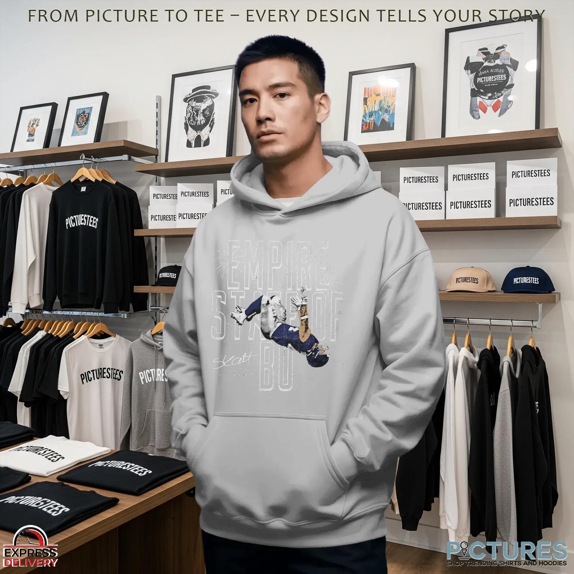 Cam Skattebo New York Giants Empire State Of BO Backflip T Shirt