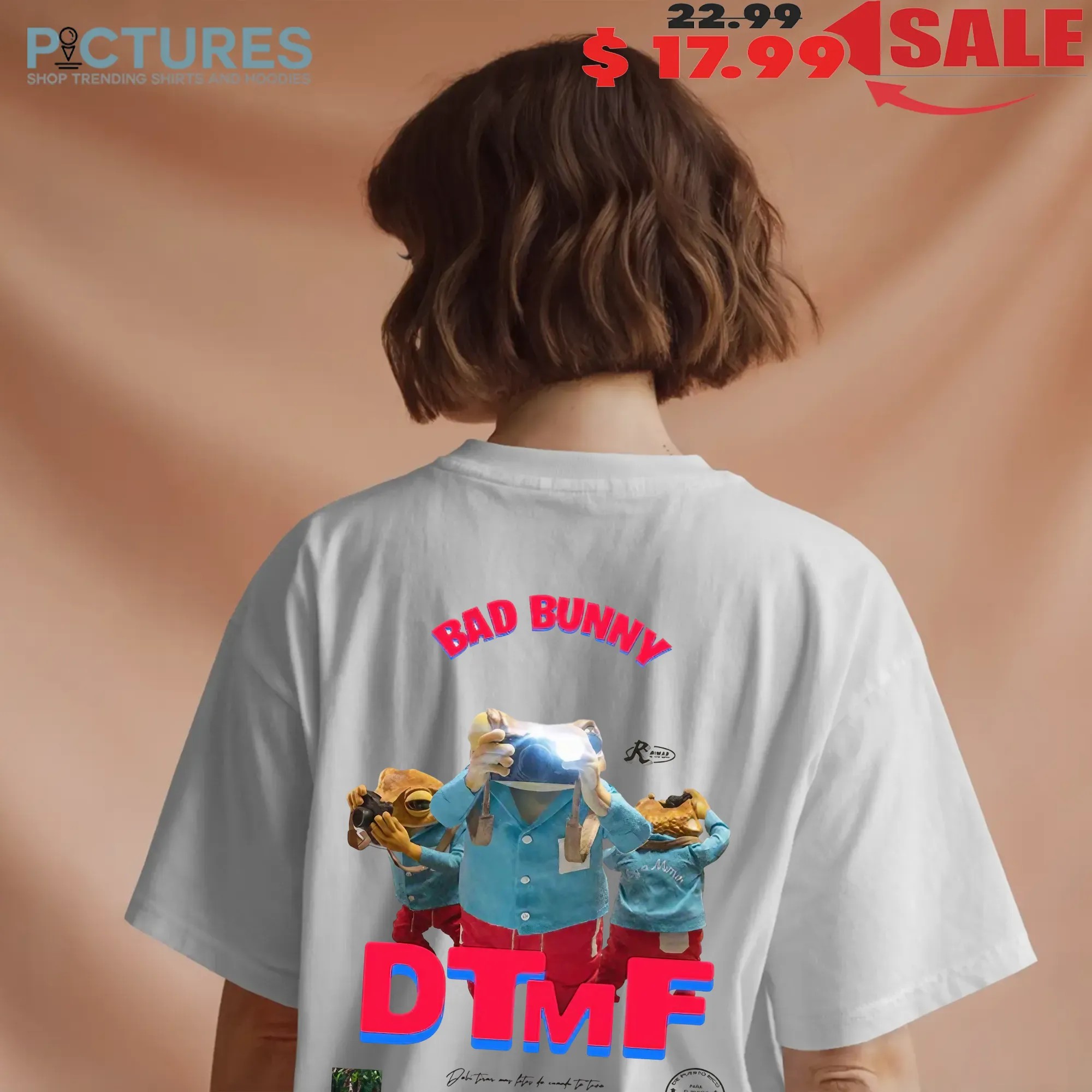 Camiseta Bad Bunny DTMF Latin Music Retro Album Cover para el mundo T Shirt
