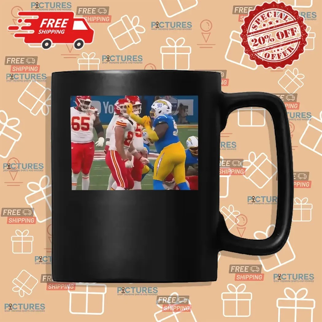Chargers Player Slapped Travis Kelce In The Face Photo T Shirt