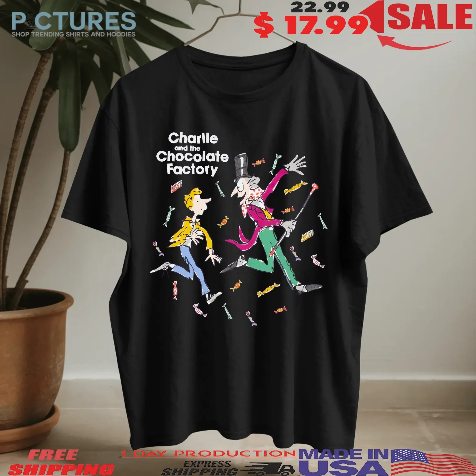 Charlie And The Chocolate Factory Magician With Chocolate T Shirt
