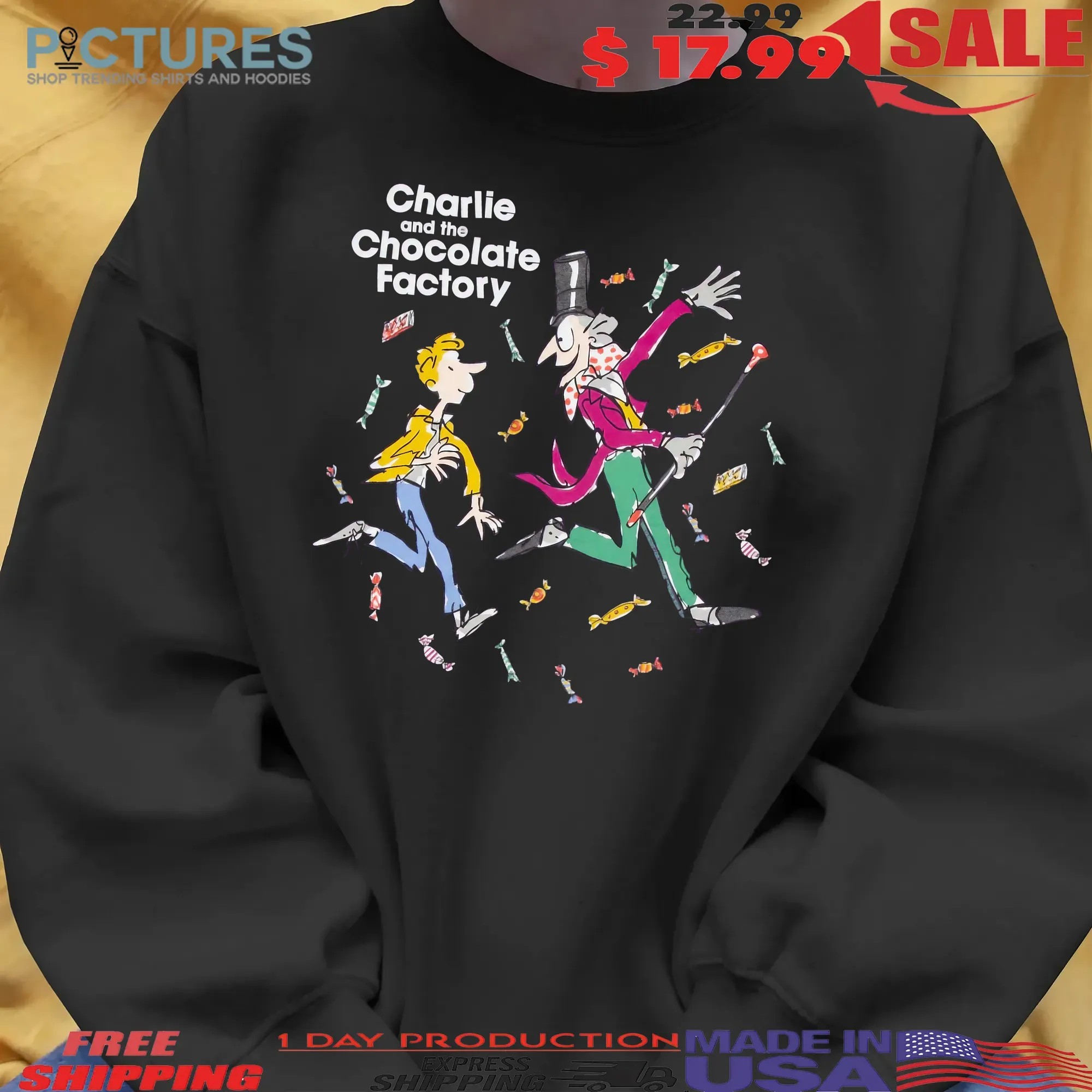 Charlie And The Chocolate Factory Magician With Chocolate T Shirt