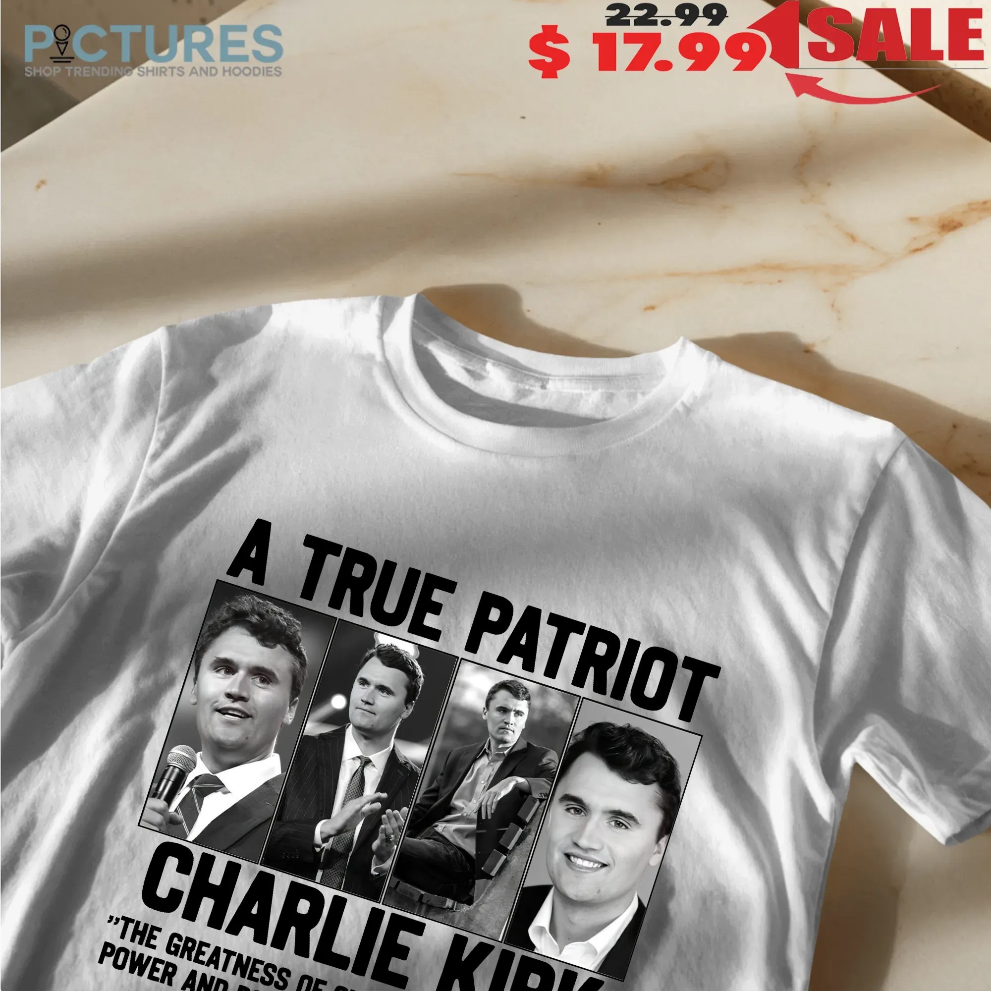 Charlie Kirk A True Patriot The Greatness Of Our Nation Lies In The Power And Potential Of Its Individuals 1993 2025 T Shirt