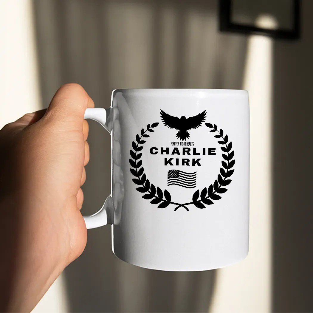 Charlie Kirk Forever In Our Hearts Memorial T Shirt