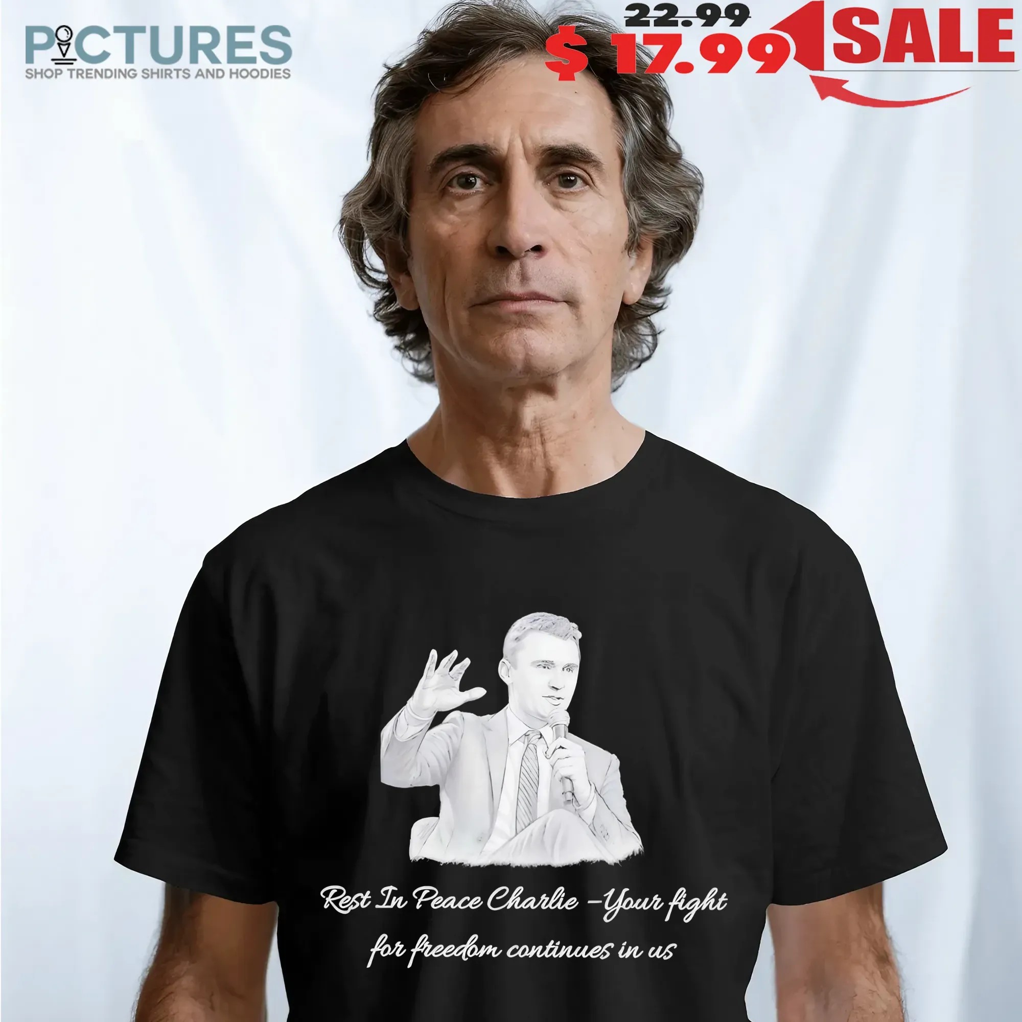Charlie Kirk Rest In Peace Charlie Your Fight For Freedom Continue In Us T Shirt
