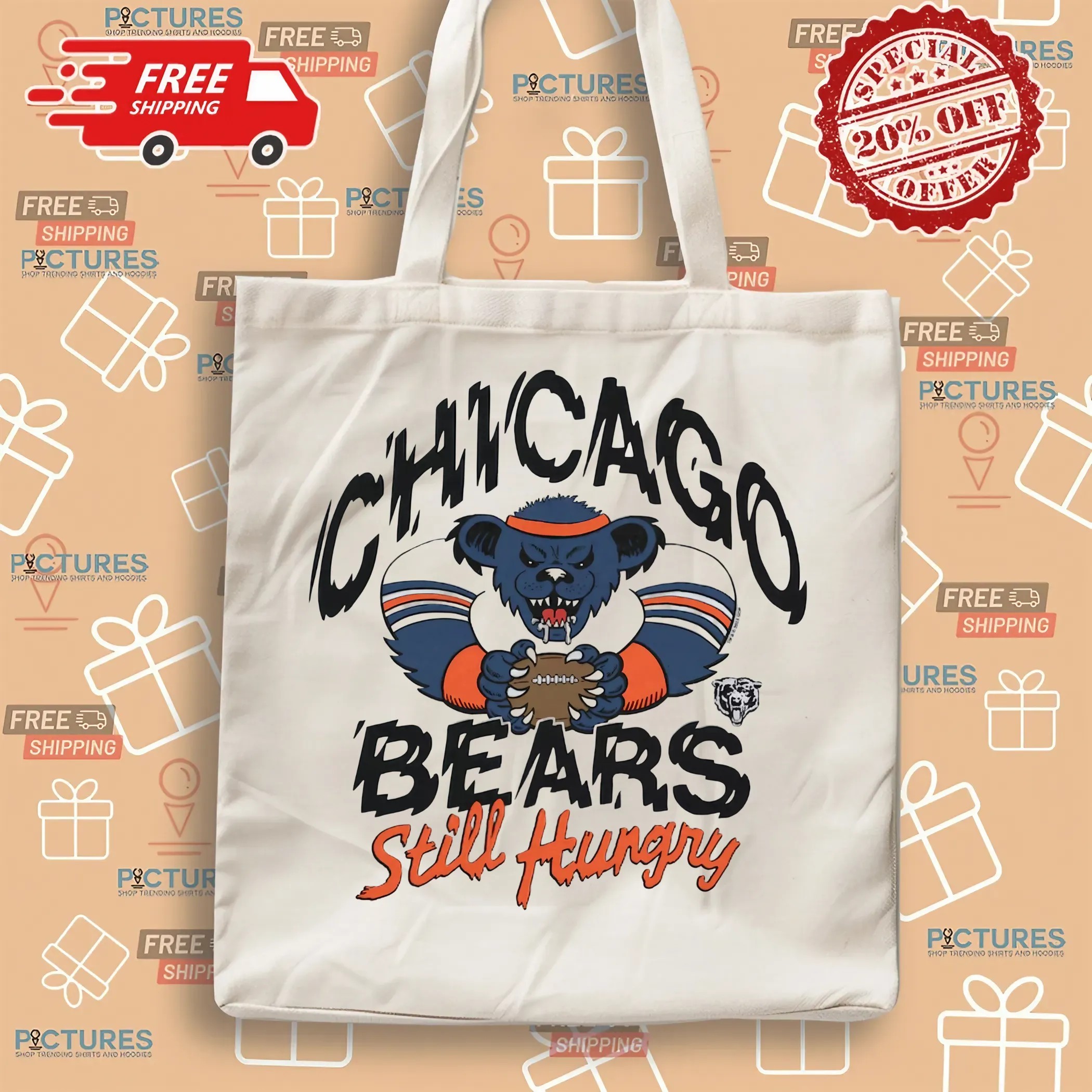 Chicago Bears Still Hungry NFL x Grateful Dead Mashup T Shirt