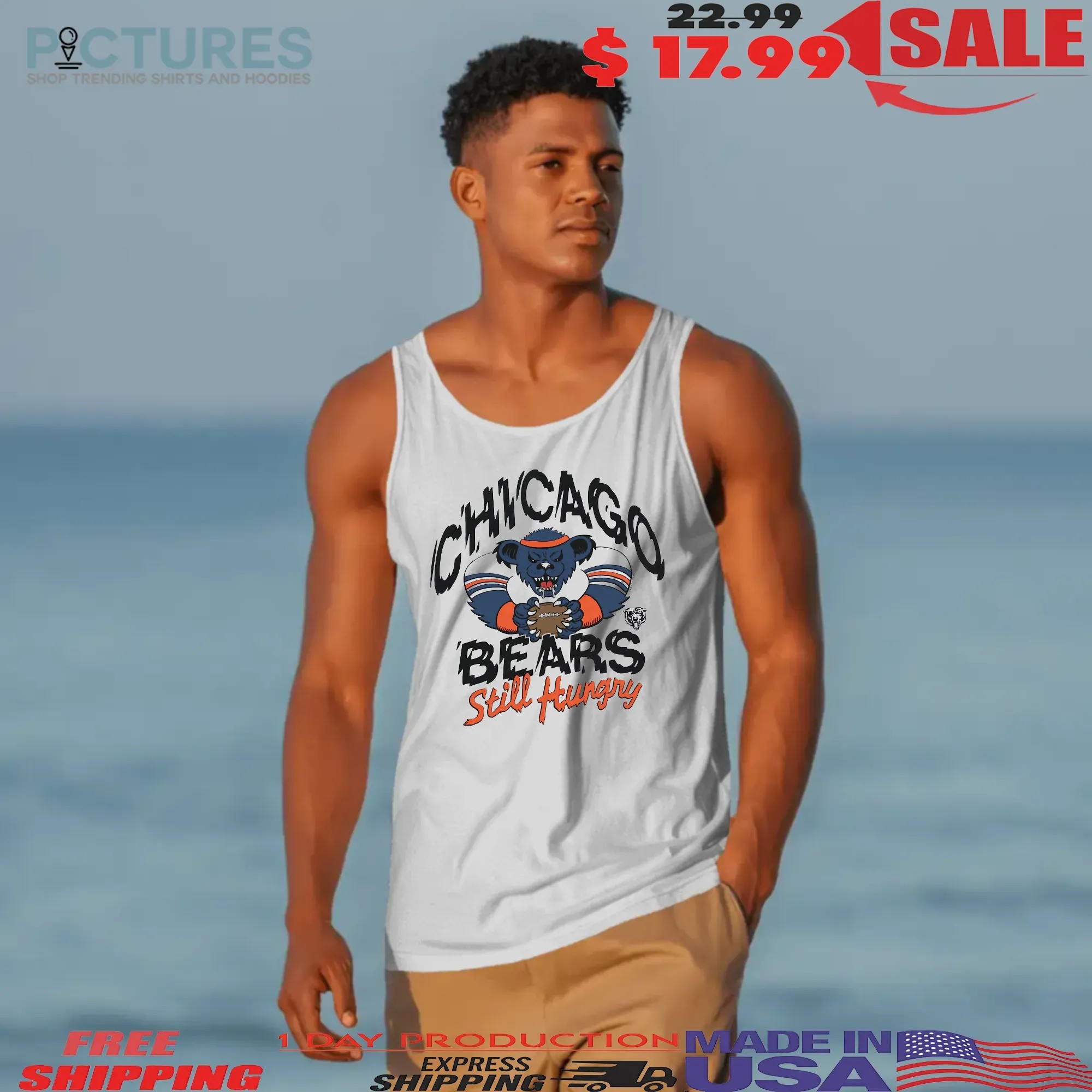 Chicago Bears Still Hungry NFL x Grateful Dead Mashup T Shirt