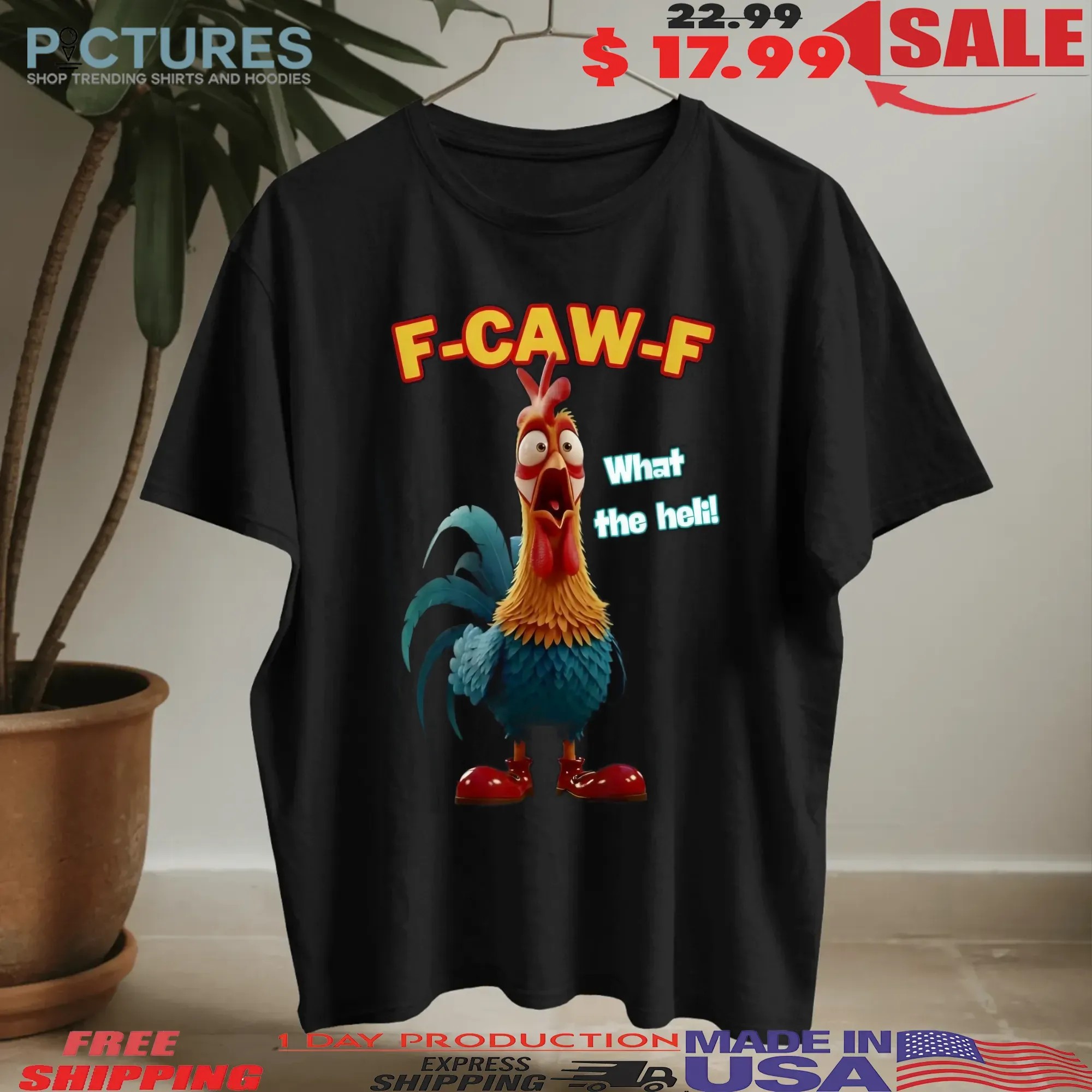 Chicken F-caw-f What The Heli T Shirt