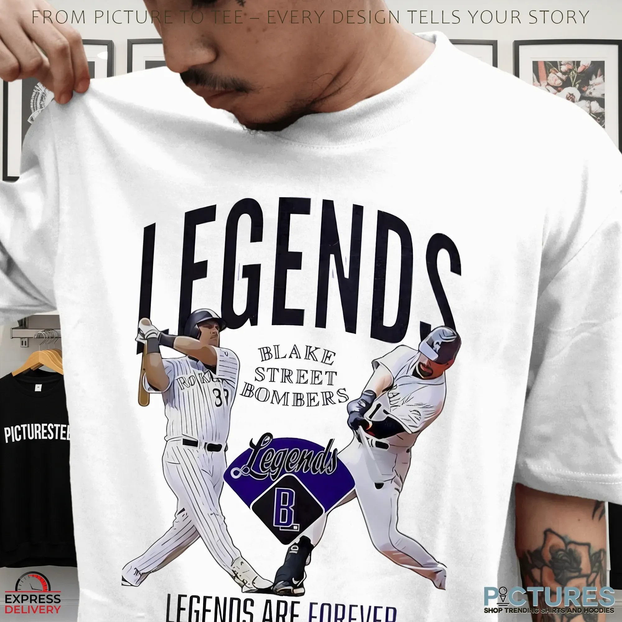 Colorado Rockies Blake Street Bombers Legends Are Forever Blake Street Bombers T Shirt