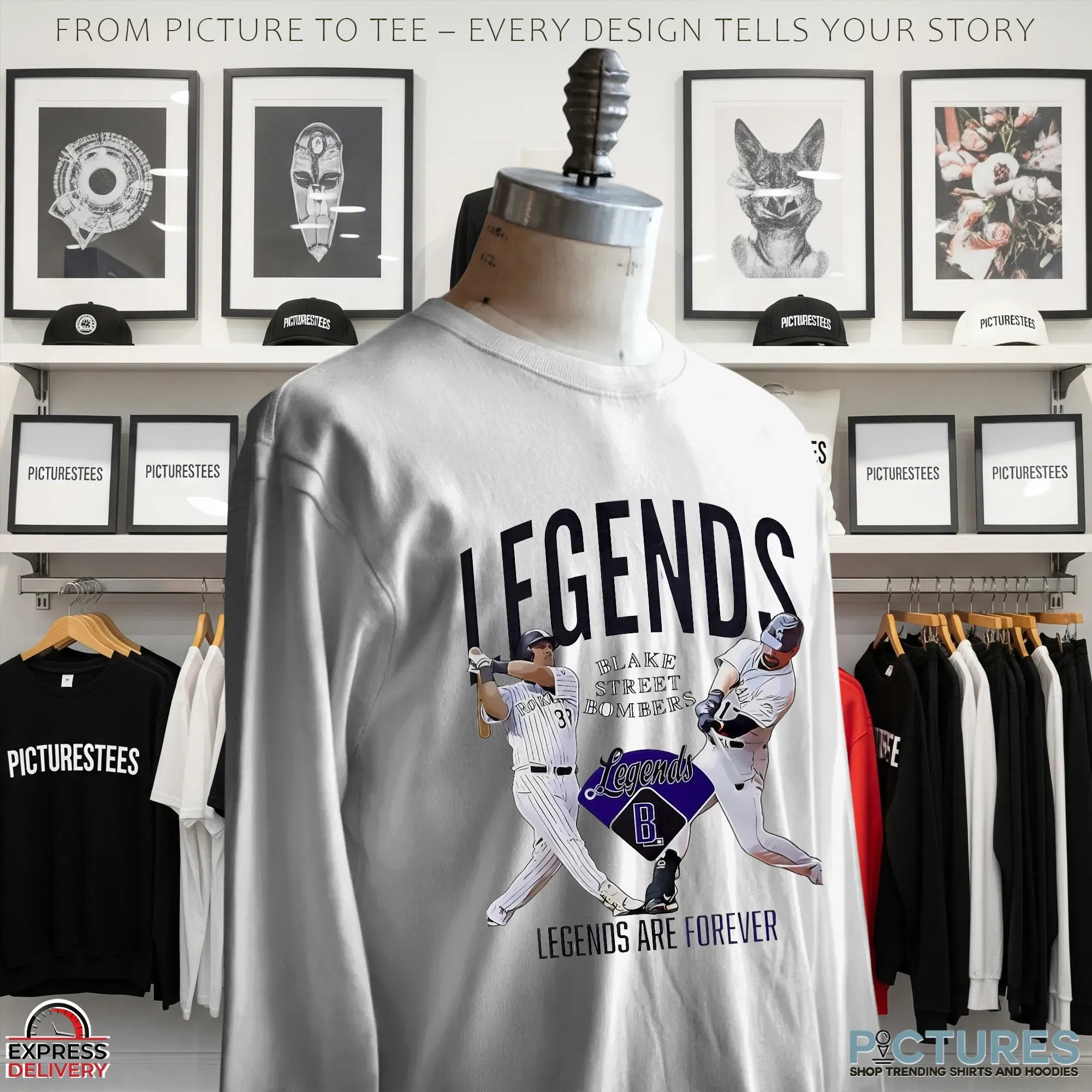 Colorado Rockies Blake Street Bombers Legends Are Forever Blake Street Bombers T Shirt