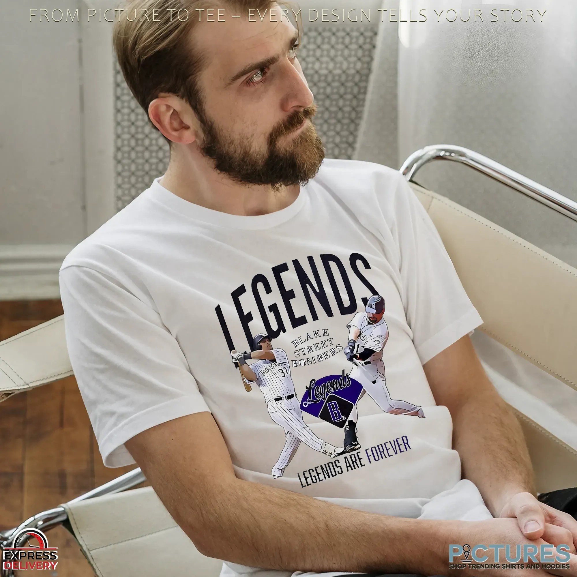 Colorado Rockies Blake Street Bombers Legends Are Forever Blake Street Bombers T Shirt
