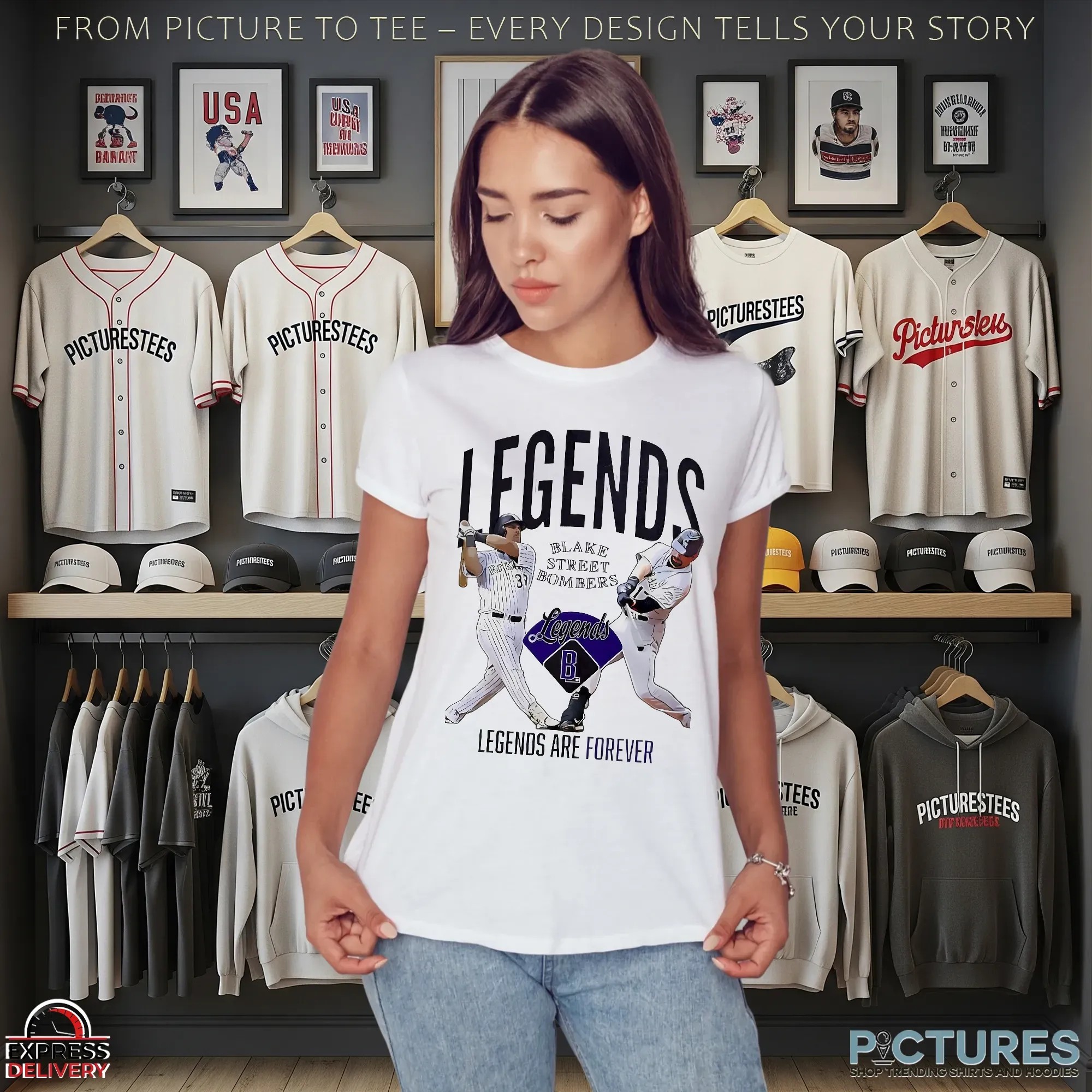 Colorado Rockies Blake Street Bombers Legends Are Forever Blake Street Bombers T Shirt
