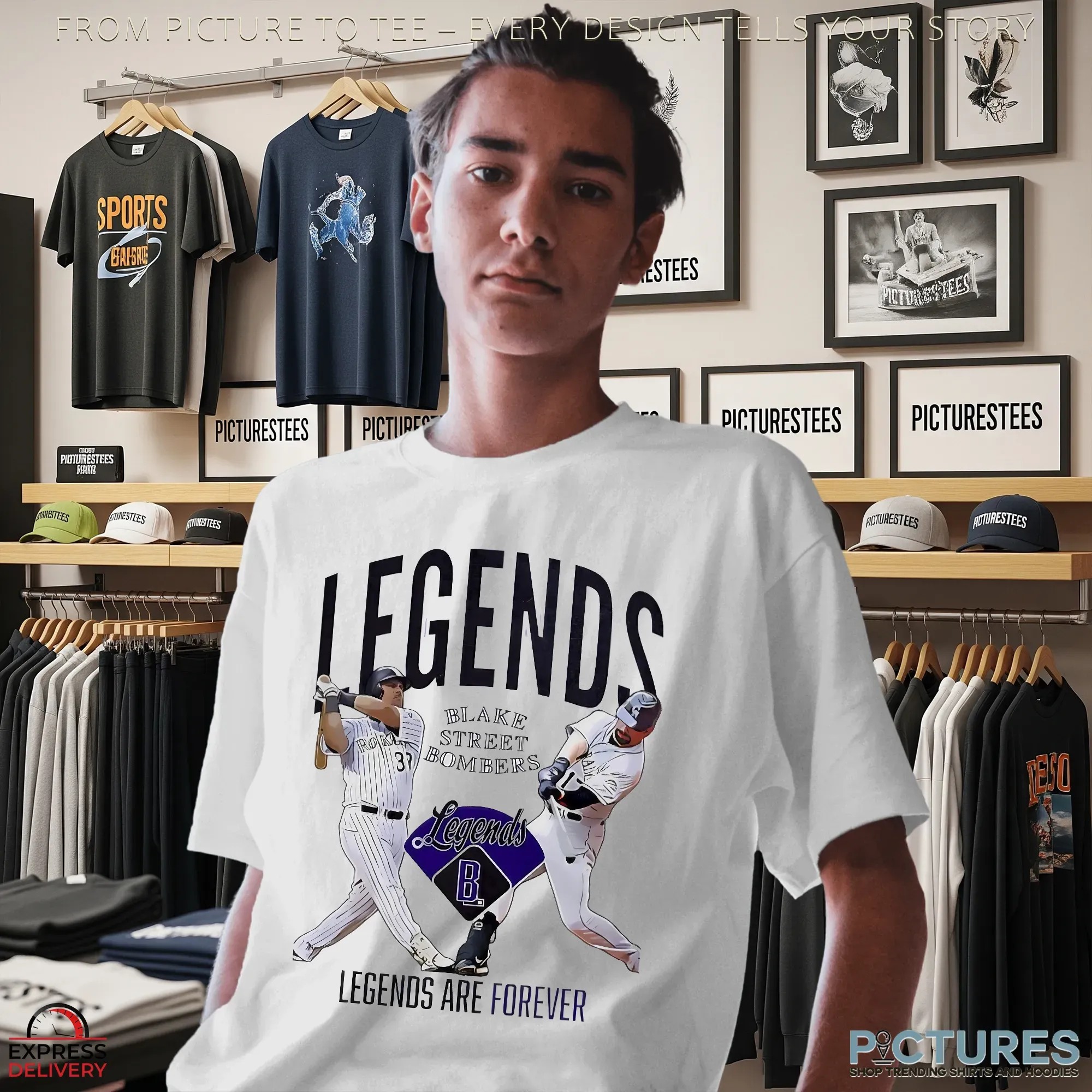 Colorado Rockies Blake Street Bombers Legends Are Forever Blake Street Bombers T Shirt