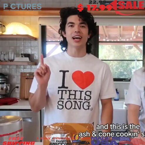 Conan Gray Wearing I Love This Song T Shirt