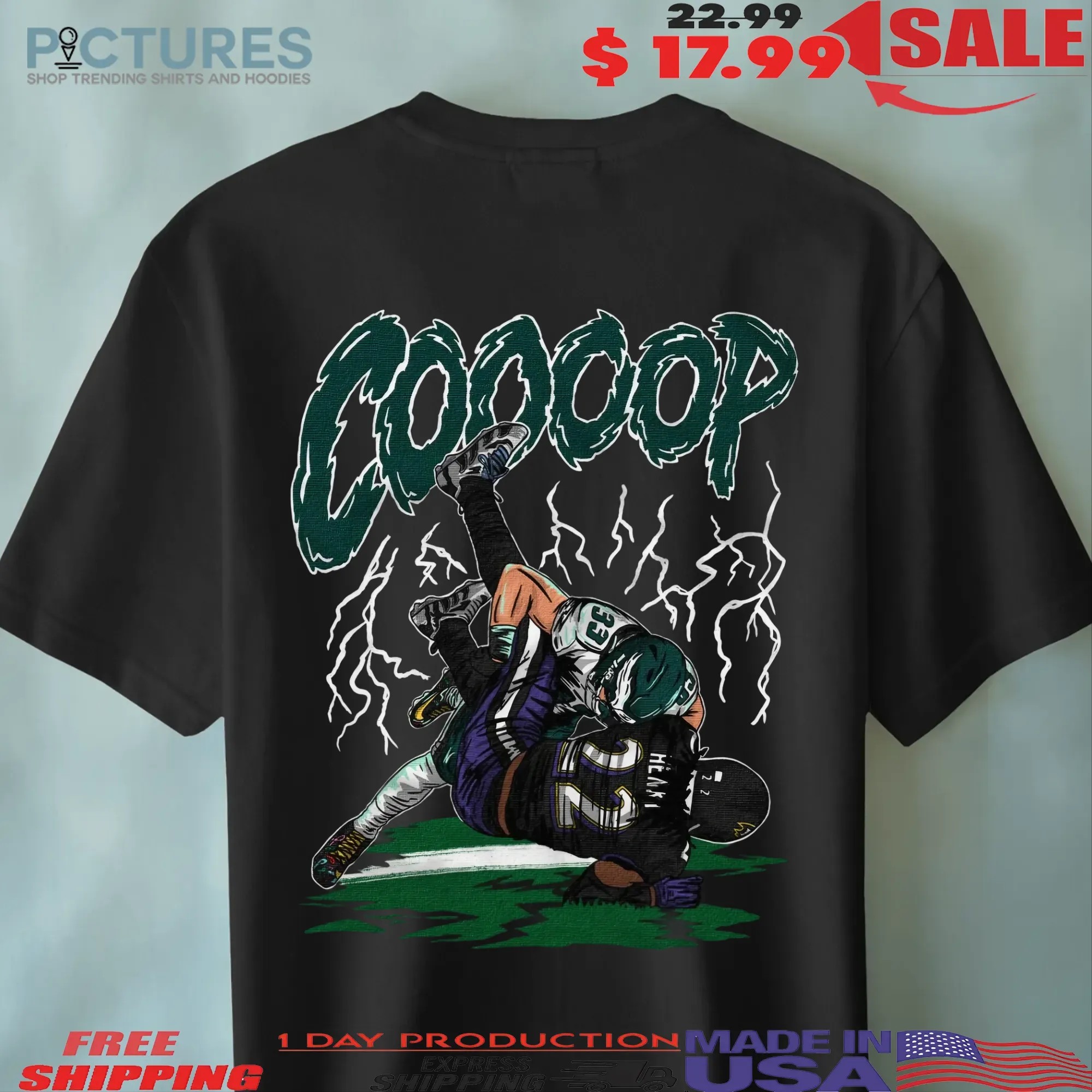 Coooop Cooper Dejean Philadelphia Eagles Football T Shirt