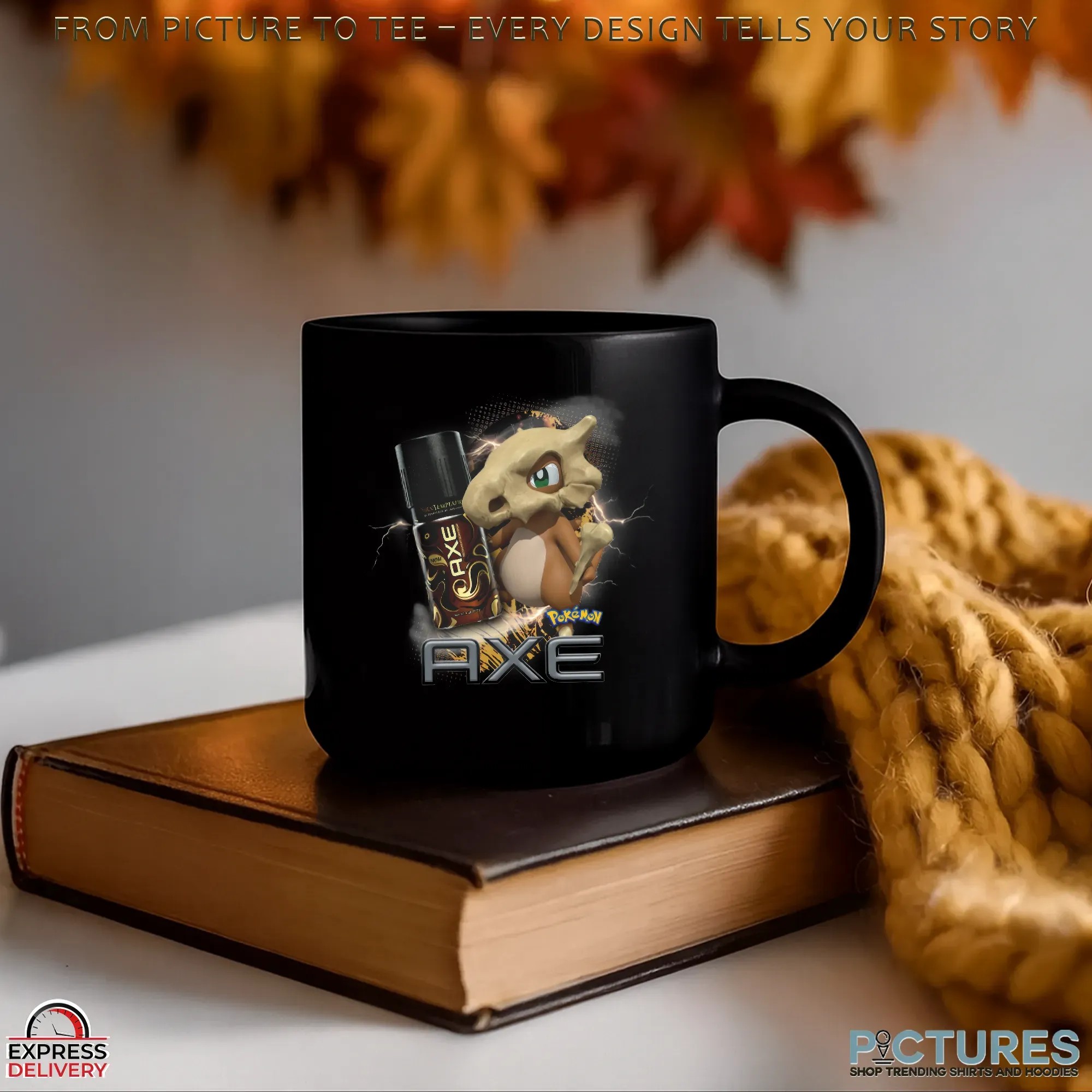 Cubone Pokémon Axe Body Spray Parody Retro Gamer and Pop Culture T Shirt