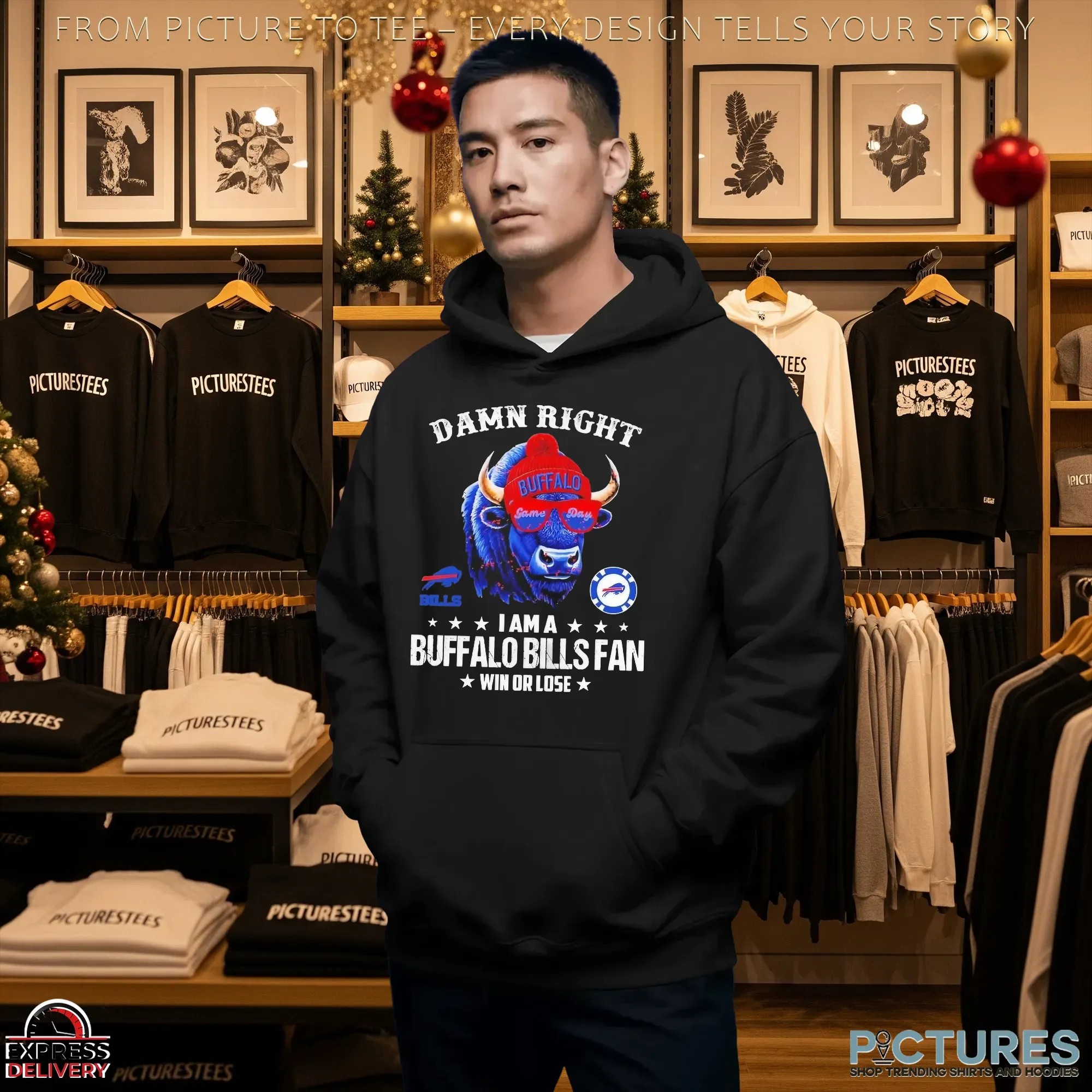 Damn Right I Am A Buffalo Bills Fan Win Or Lose 2025 T Shirt